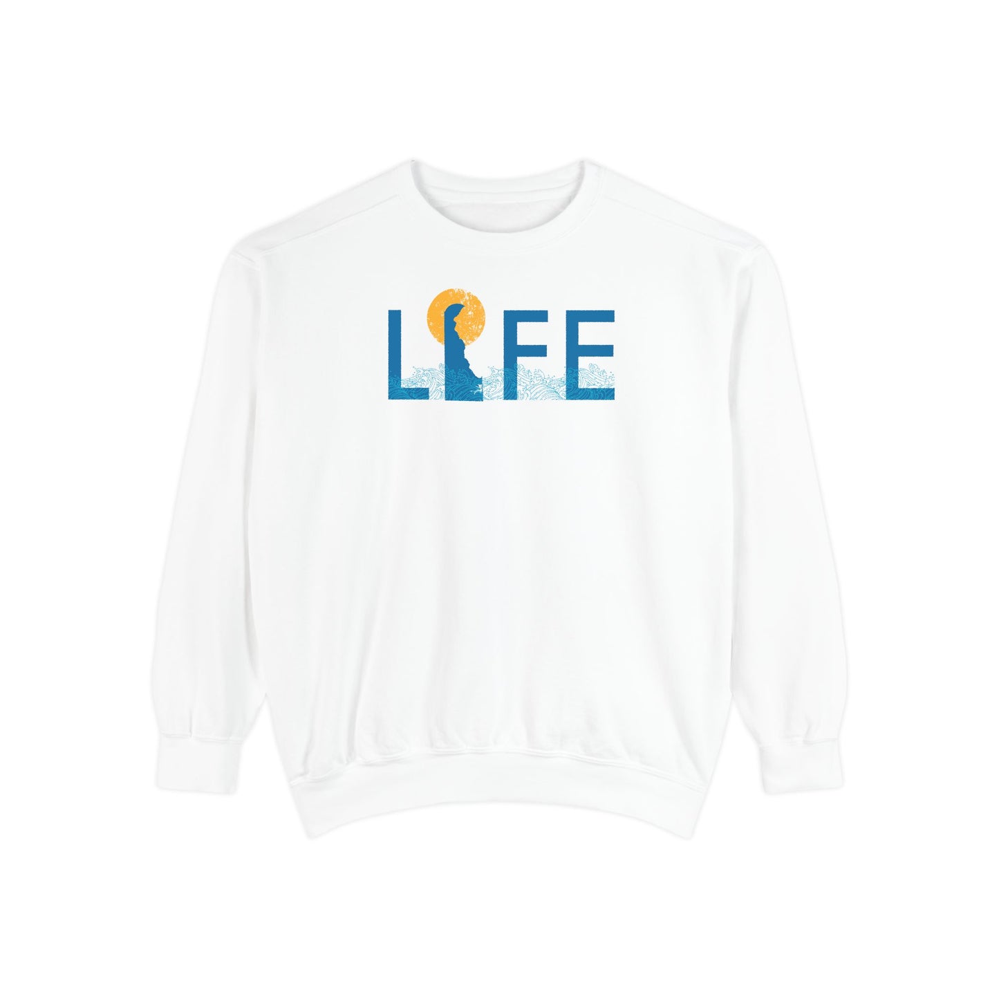 Delaware Life Unisex Garment-Dyed Sweatshirt
