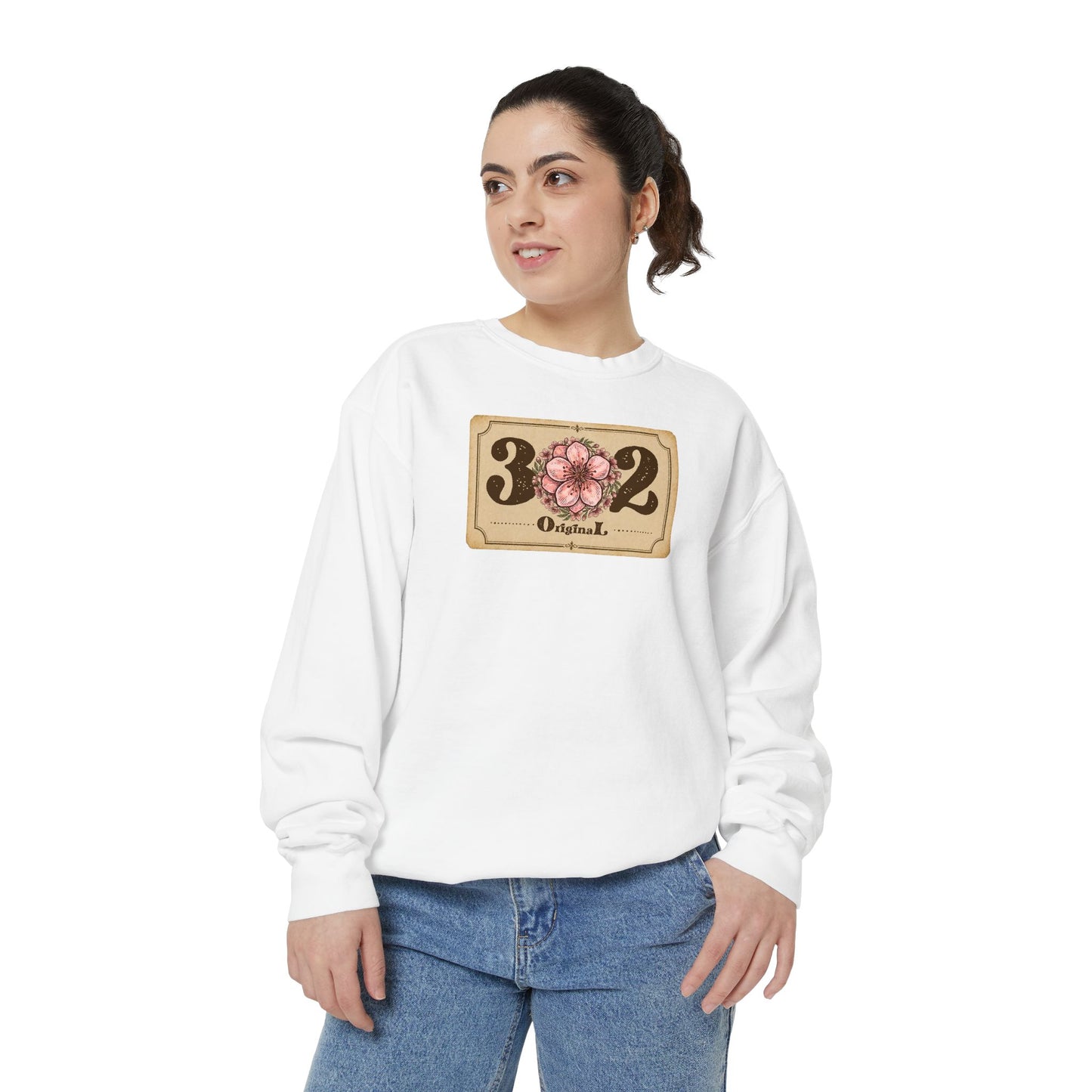 302 Delaware Peach Blossom Unisex Garment-Dyed Sweatshirt