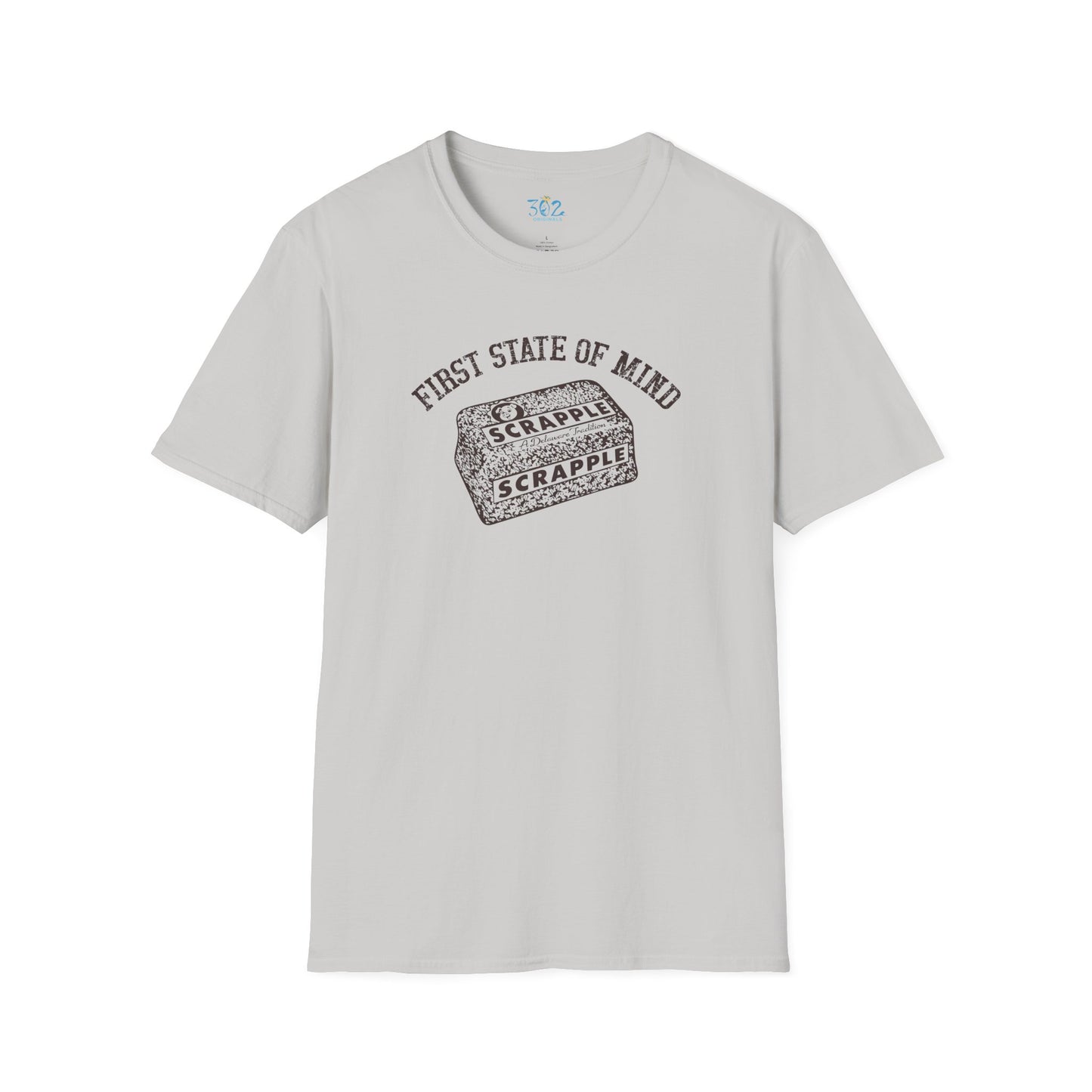 Delaware First State of Mind Scrapple Crew Neck Tee Shirt