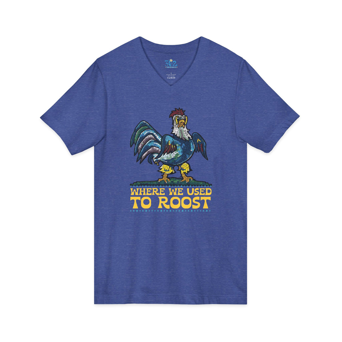 Where We Use To Roost - Dover Blue Hen Mall V-Neck Tee