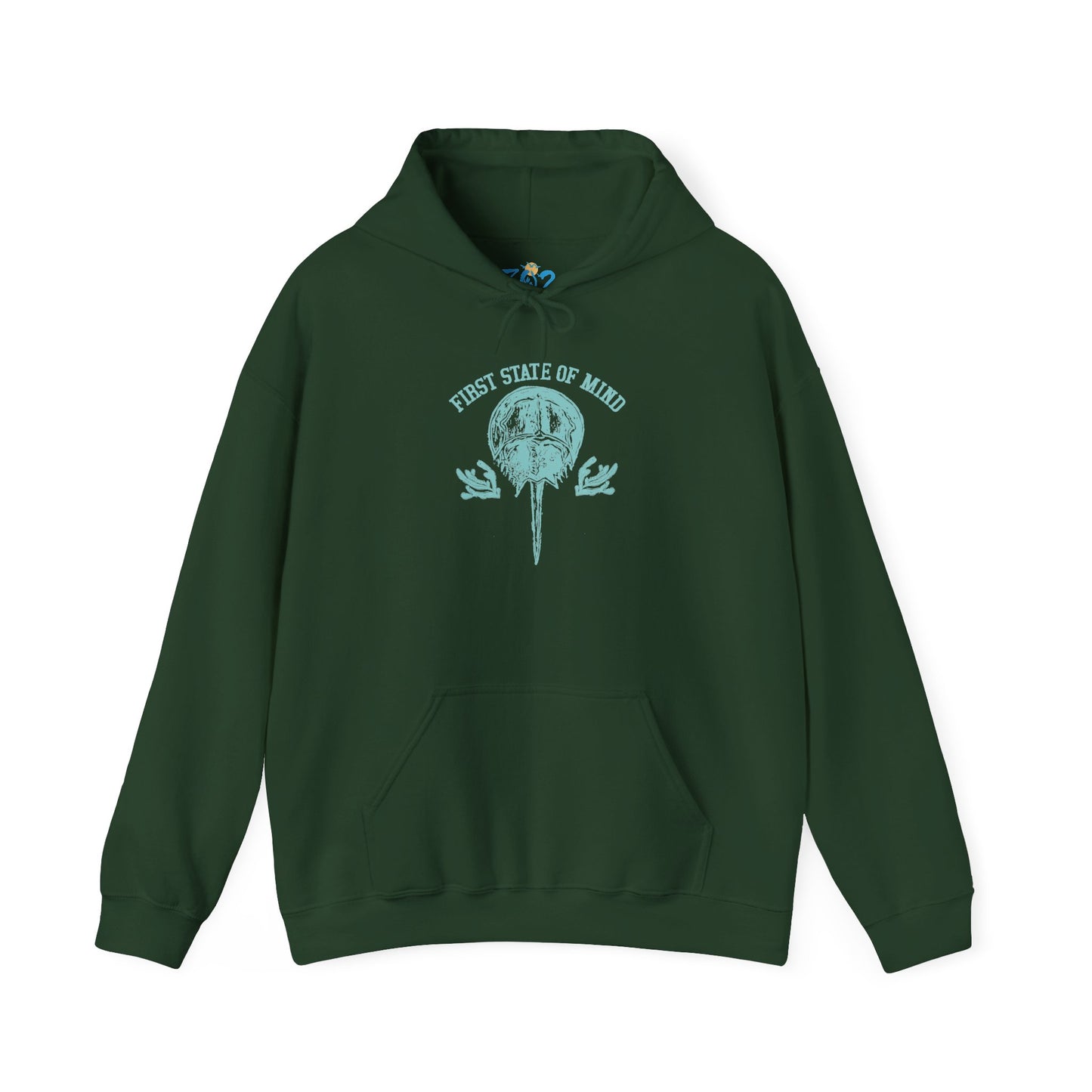 Delaware First State of Mind Horse Shoe Crab Hoodie