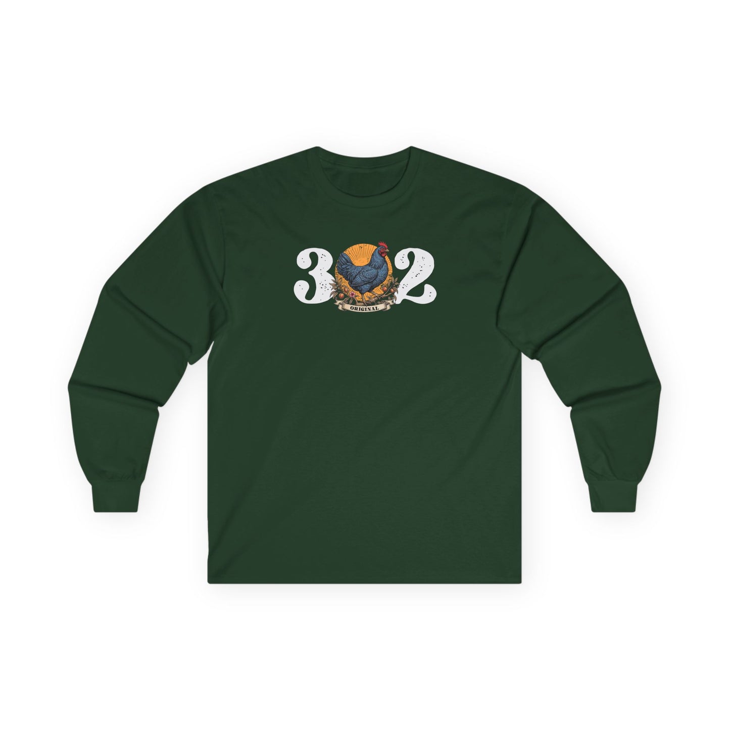 302 Delaware Blue Hen Long Sleeve Tee