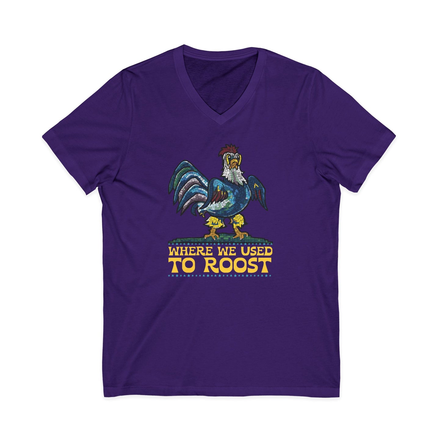 Where We Use To Roost - Delaware Blue Hen Mall Tour V-Neck Tee