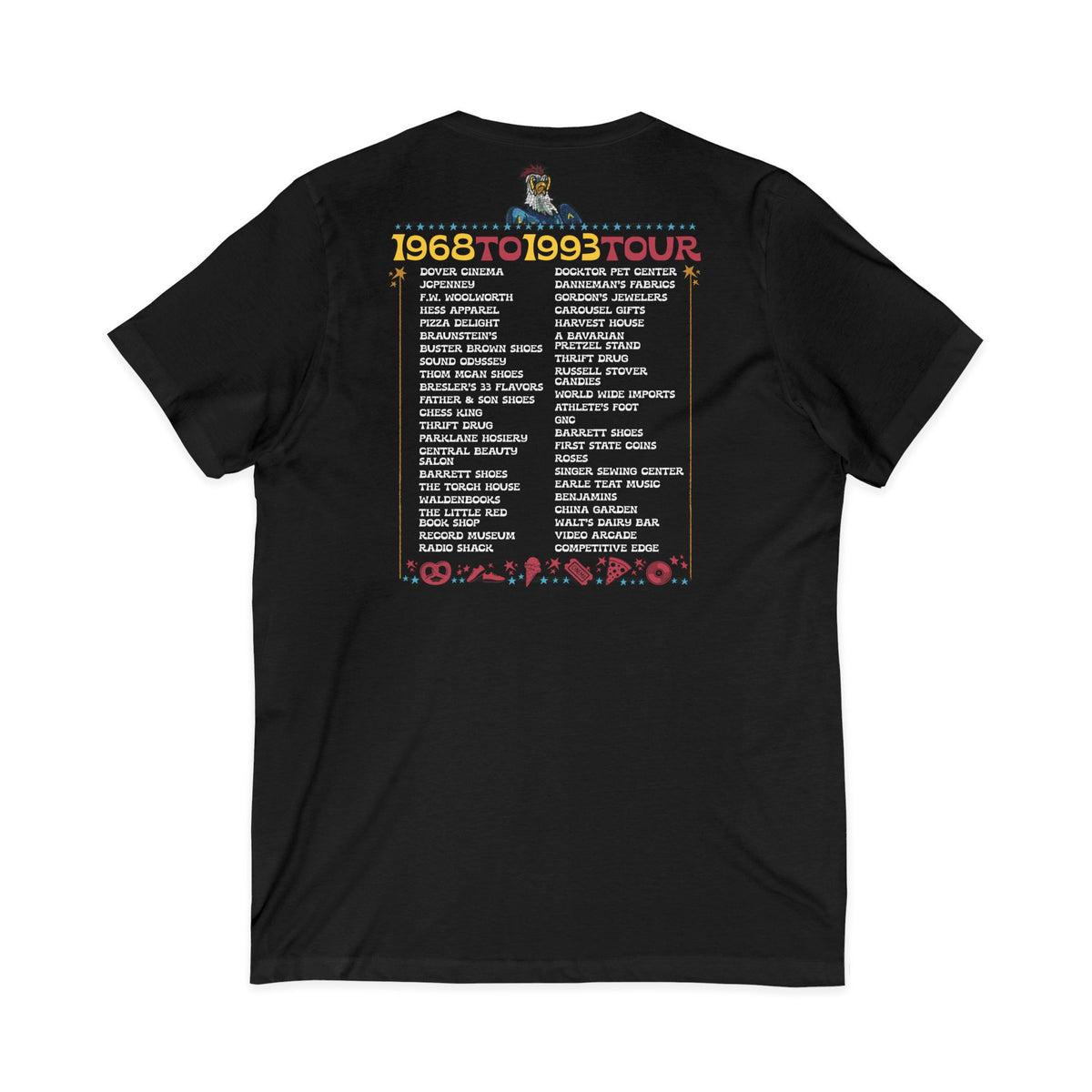 Spent it All - Dover Blue Hen Mall V-Neck Tee