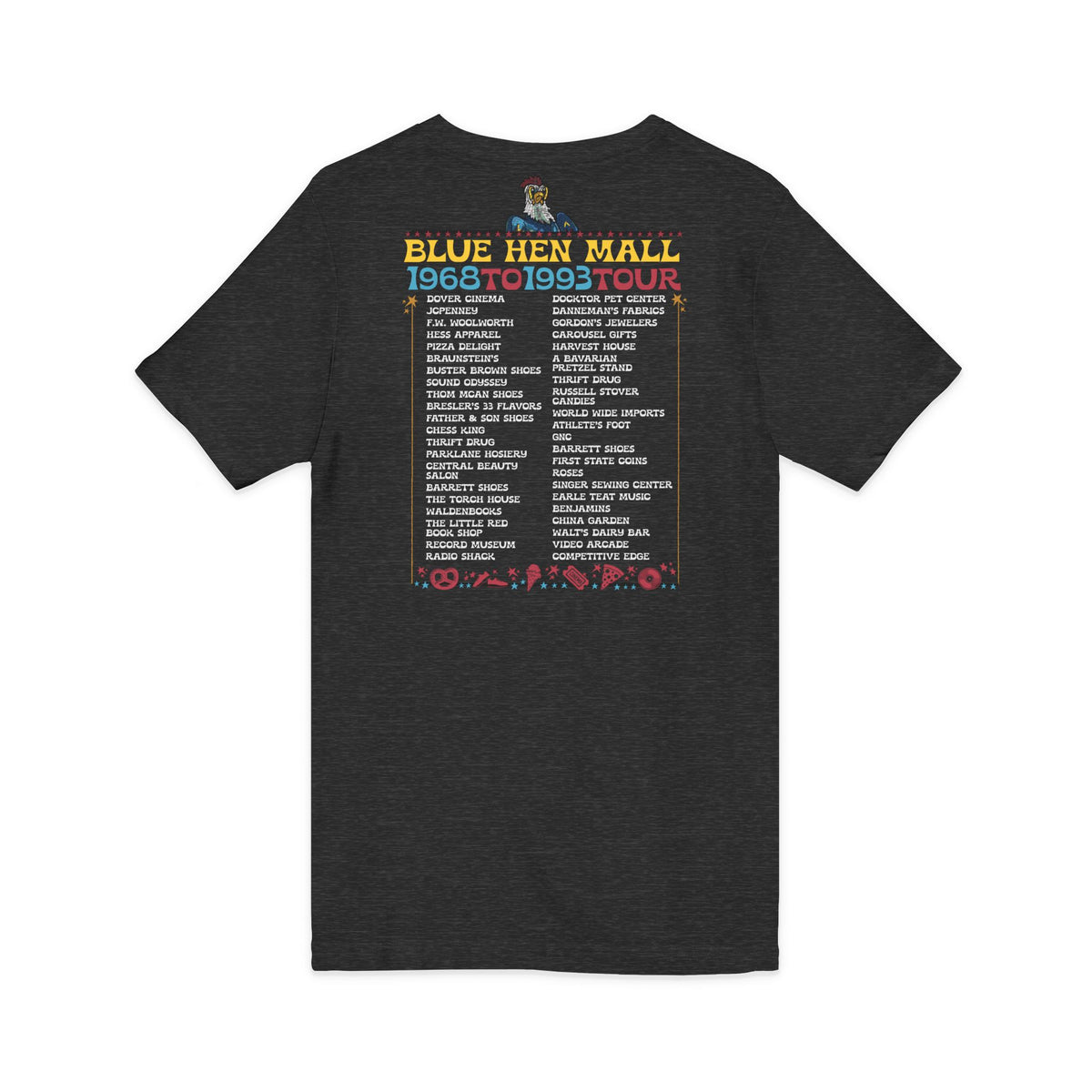 Where We Use To Roost - Dover Blue Hen Mall V-Neck Tee