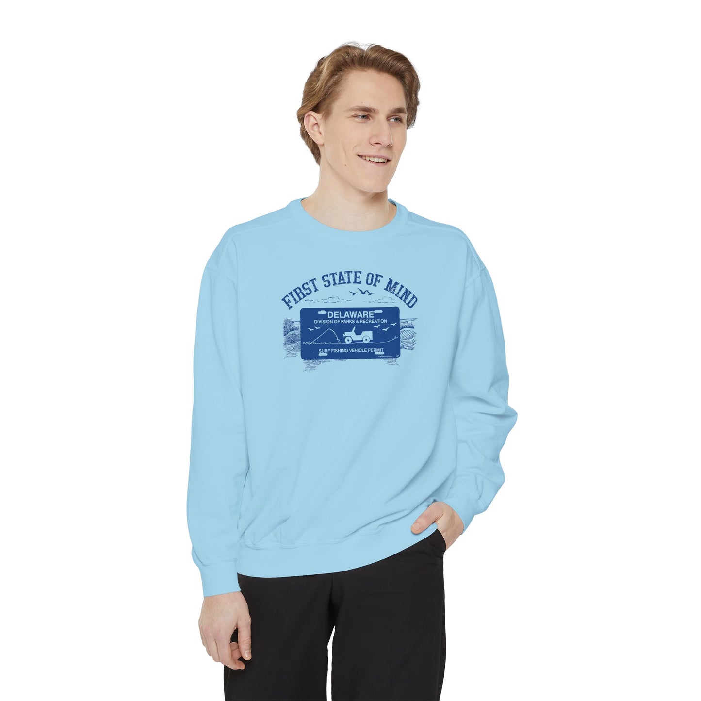 Delaware First State of Mind Surf Fishing Sweat Shirt
