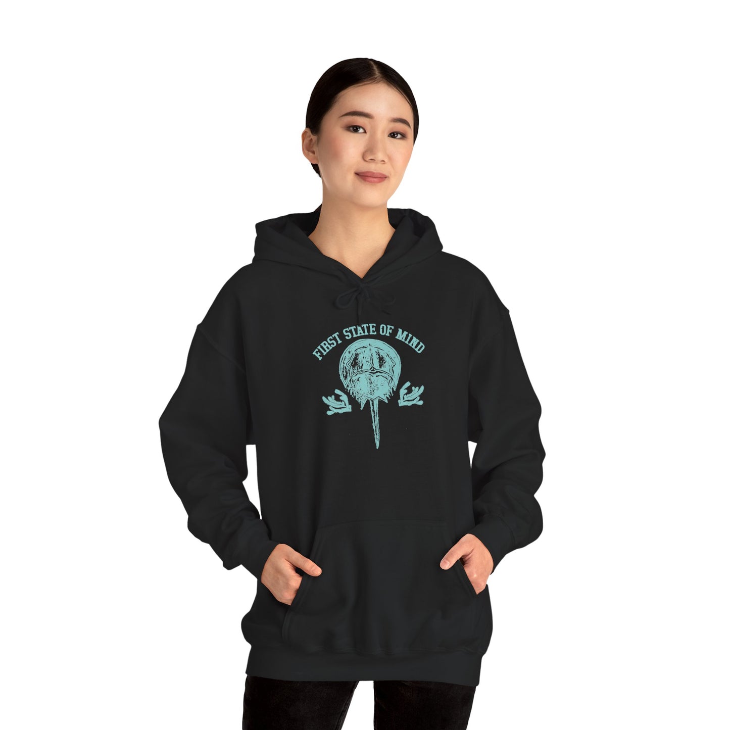 Delaware First State of Mind Horse Shoe Crab Hoodie