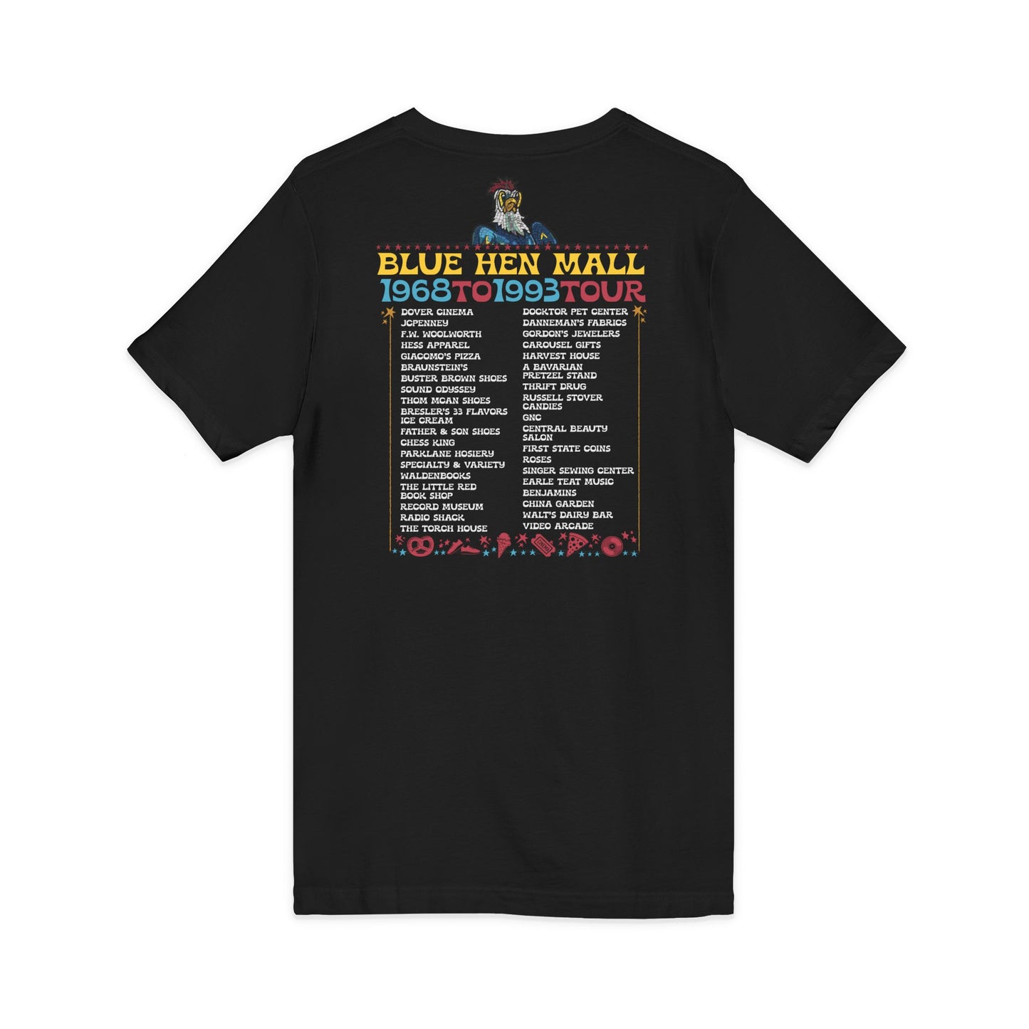 Where We Use To Roost - Delaware Blue Hen Mall Tour V-Neck Tee