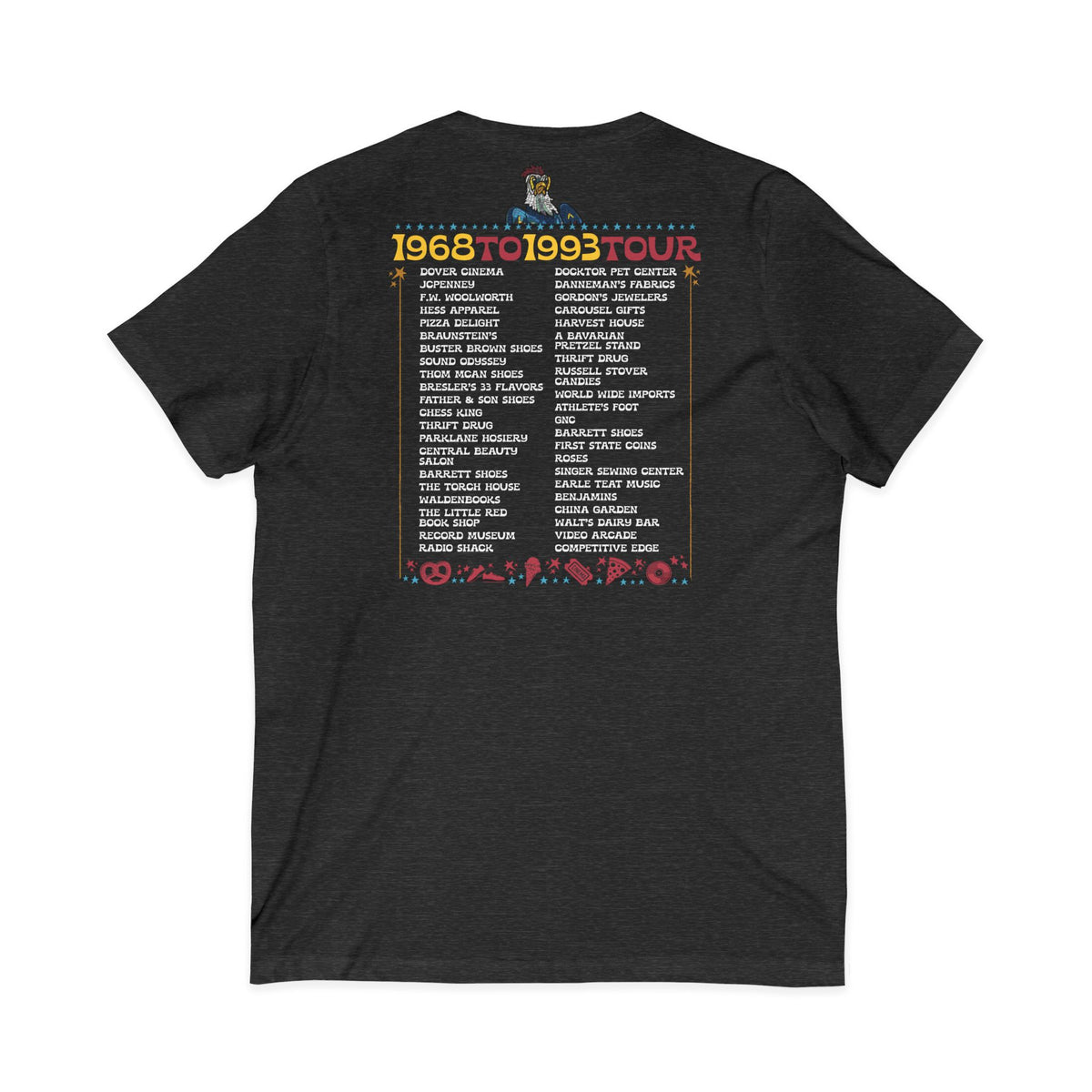 Spent it All - Dover Blue Hen Mall V-Neck Tee