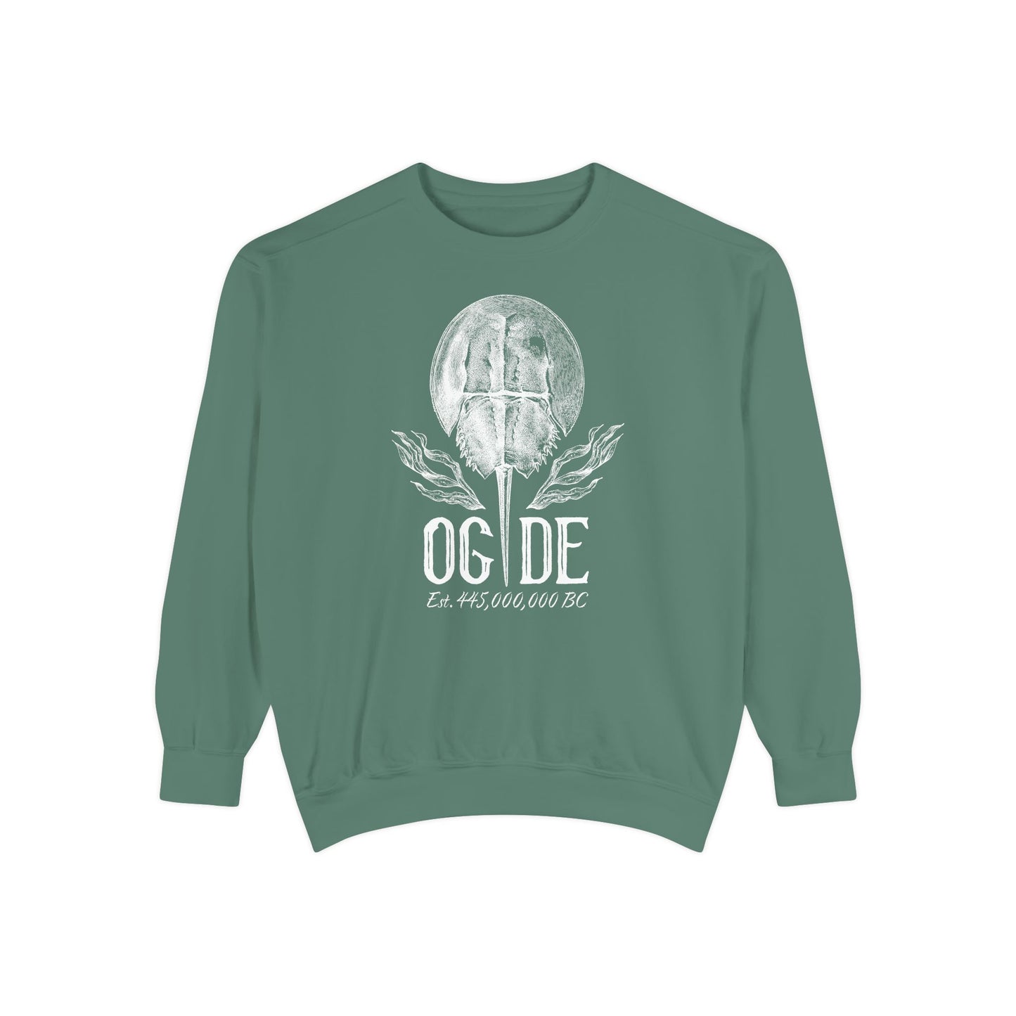 OG DE Delaware Horse Shoe Crab Unisex Garment-Dyed Sweatshirt