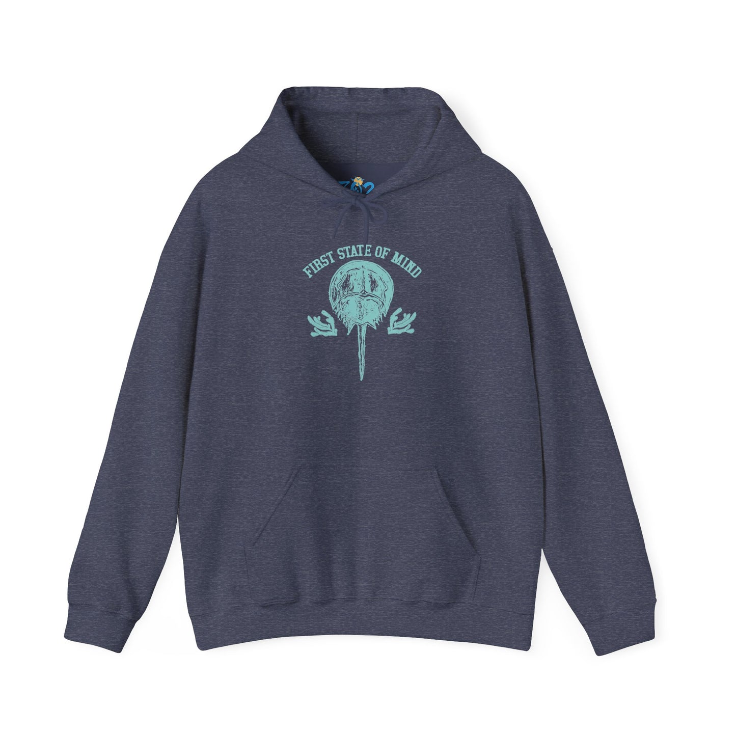 Delaware First State of Mind Horse Shoe Crab Hoodie