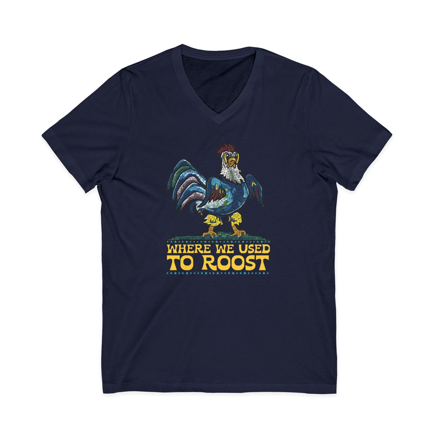 Where We Use To Roost - Delaware Blue Hen Mall Tour V-Neck Tee