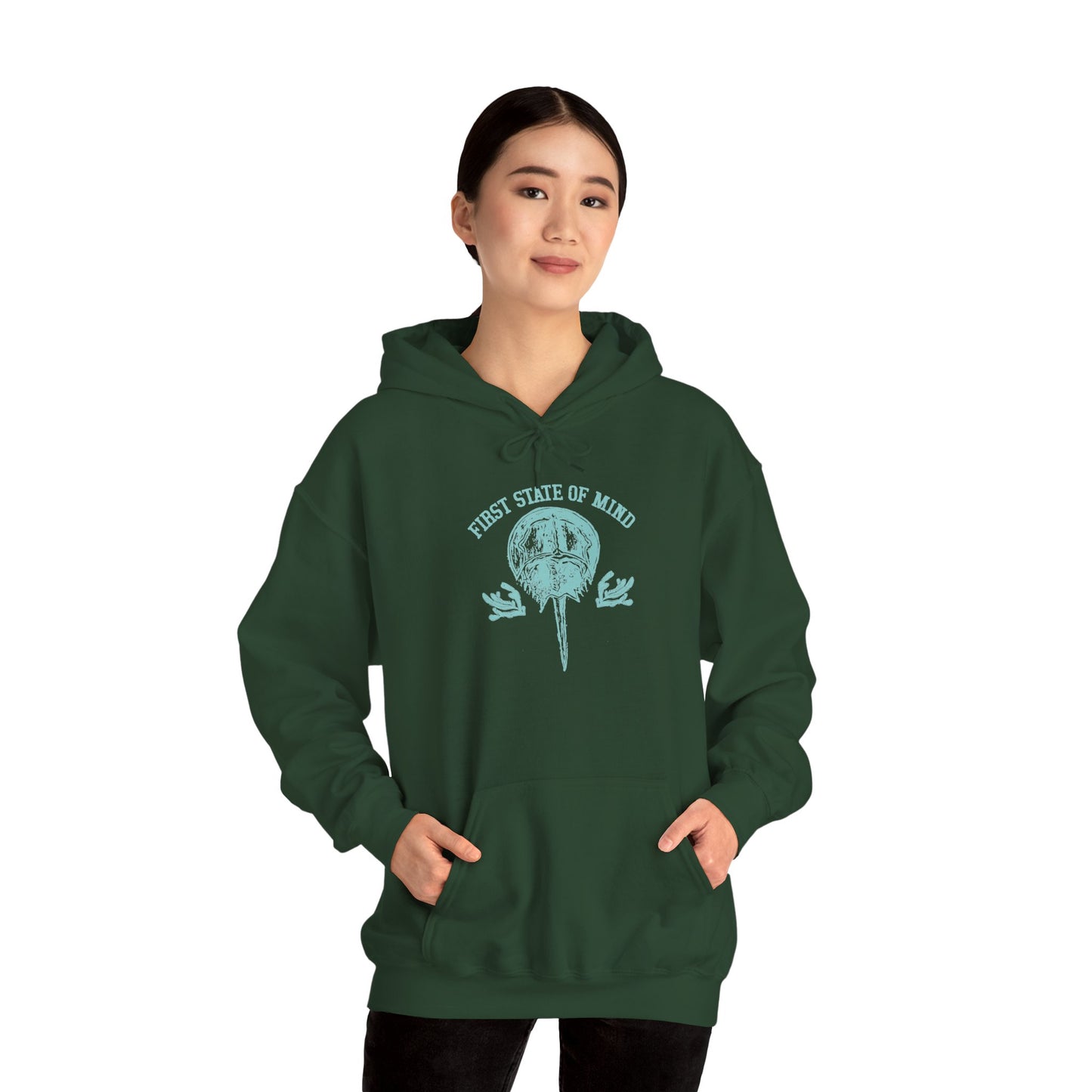 Delaware First State of Mind Horse Shoe Crab Hoodie