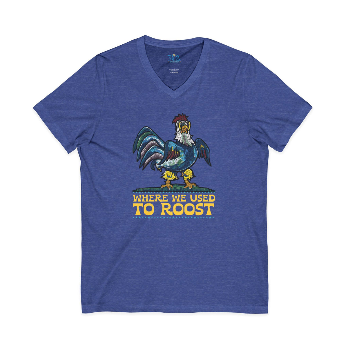 Where We Use To Roost - Dover Blue Hen Mall V-Neck Tee