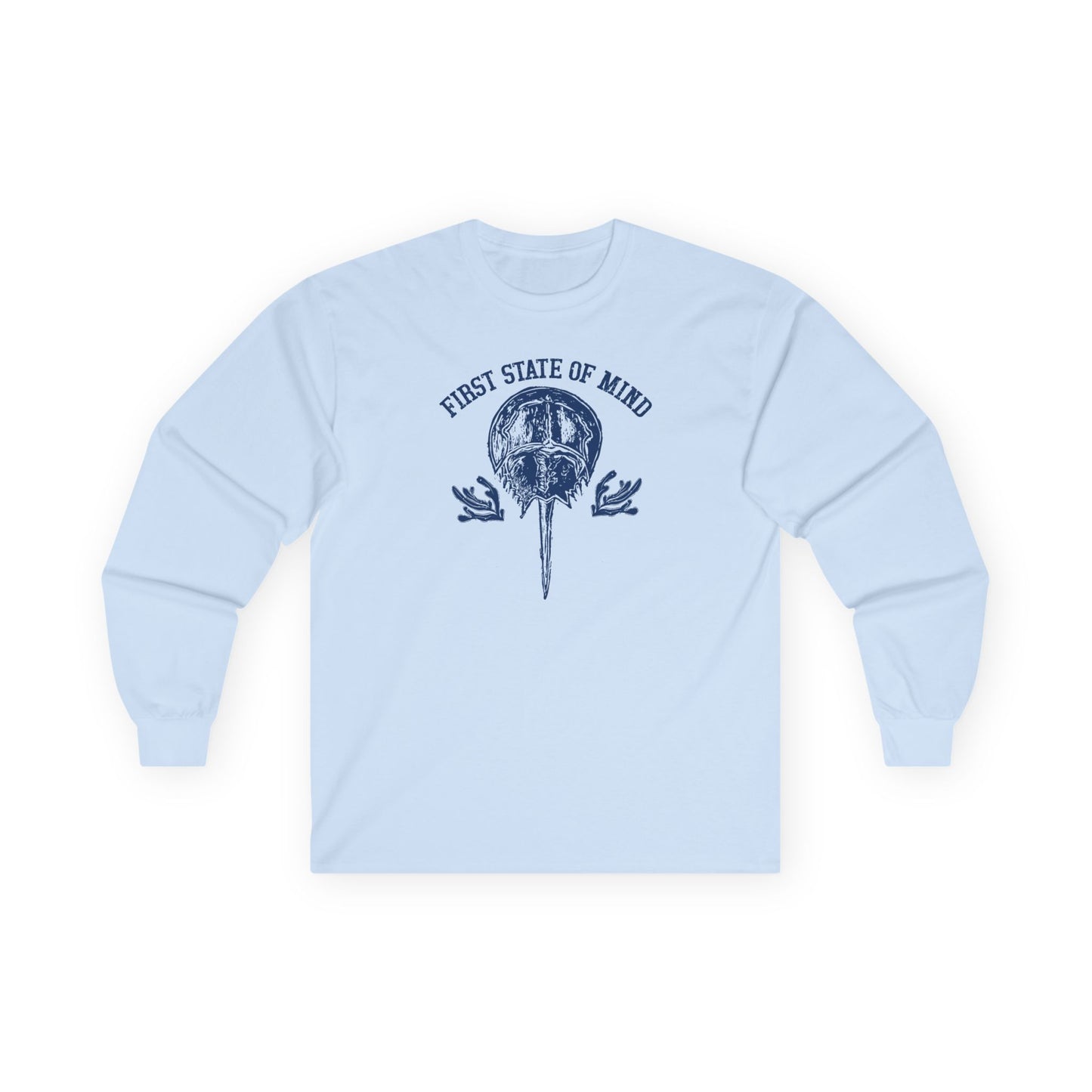 Delaware First State of Mind Horse Shoe Crab Cotton Long Sleeve Tee