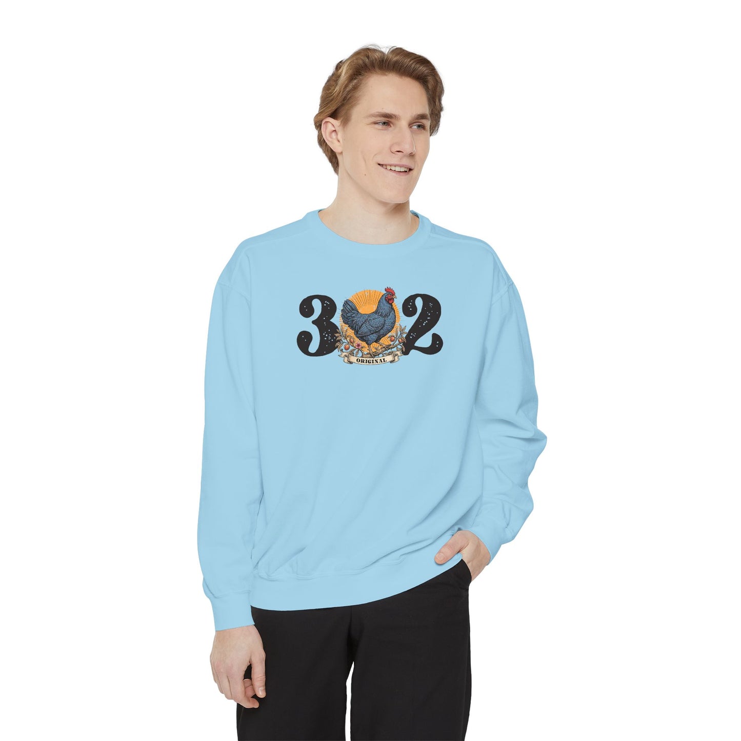 302 Delaware Blue Hen Unisex Garment-Dyed Sweatshirt