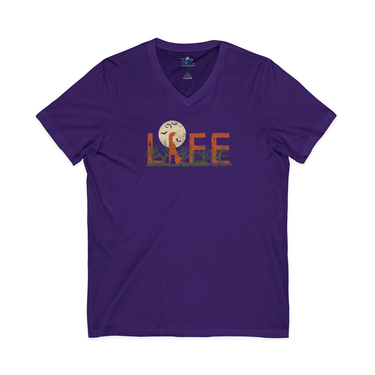 Delaware Halloween LIFE V-Neck T-Shirt | First State of Mind