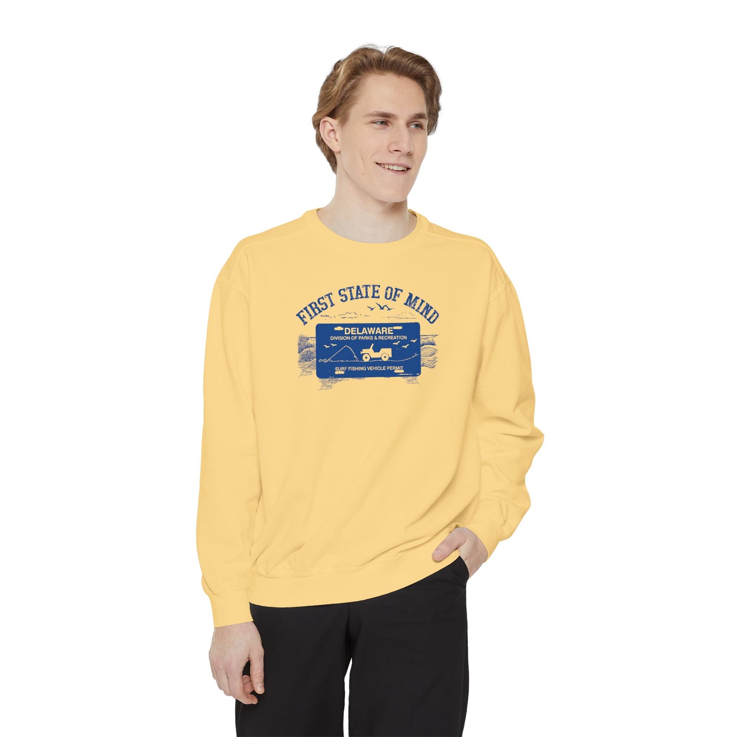 Delaware First State of Mind Surf Fishing Sweat Shirt