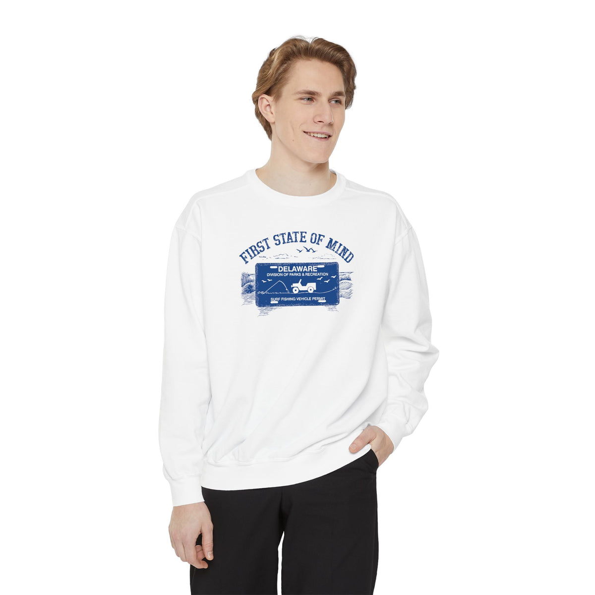Delaware First State of Mind Surf Fishing Sweat Shirt