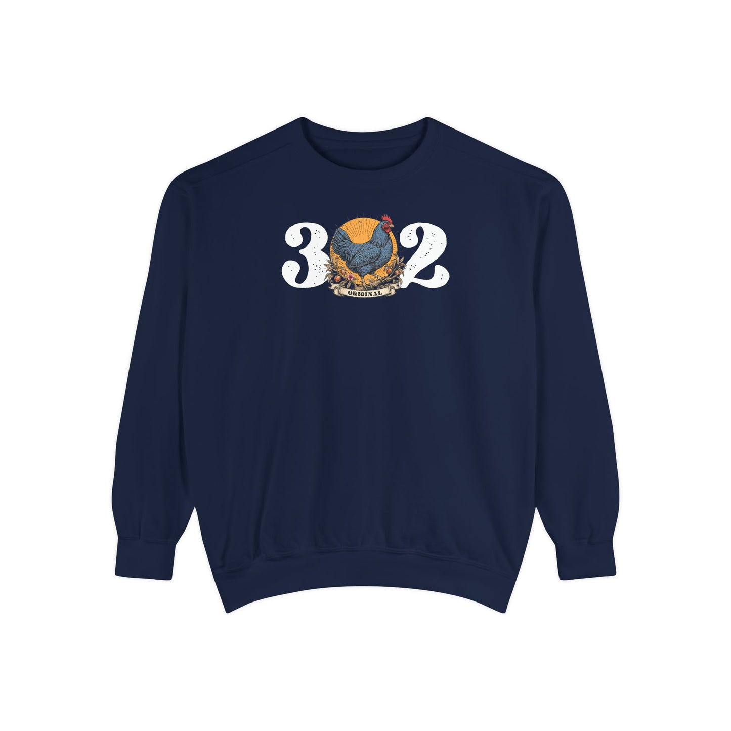 302 Original Delaware Blue Hen Unisex Garment-Dyed Sweatshirt
