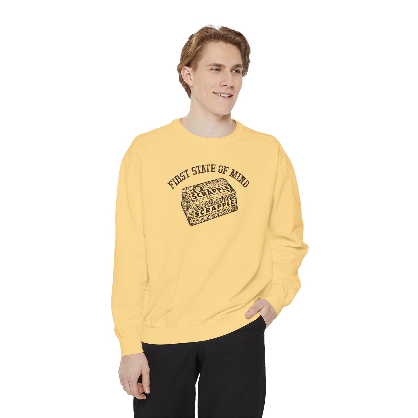 Delaware First State of Mind Scrapple Sweat Shirt - Light Colors