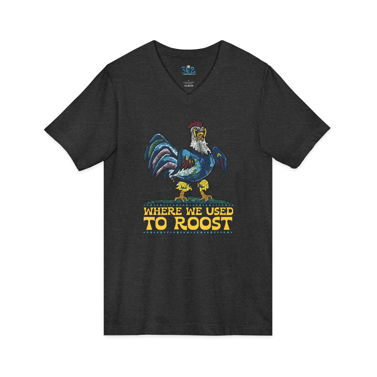 Where We Use To Roost - Dover Blue Hen Mall V-Neck Tee