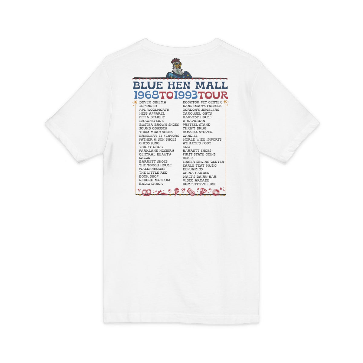Where We Used To Roost - Dover Blue Hen Mall V-Neck Tee