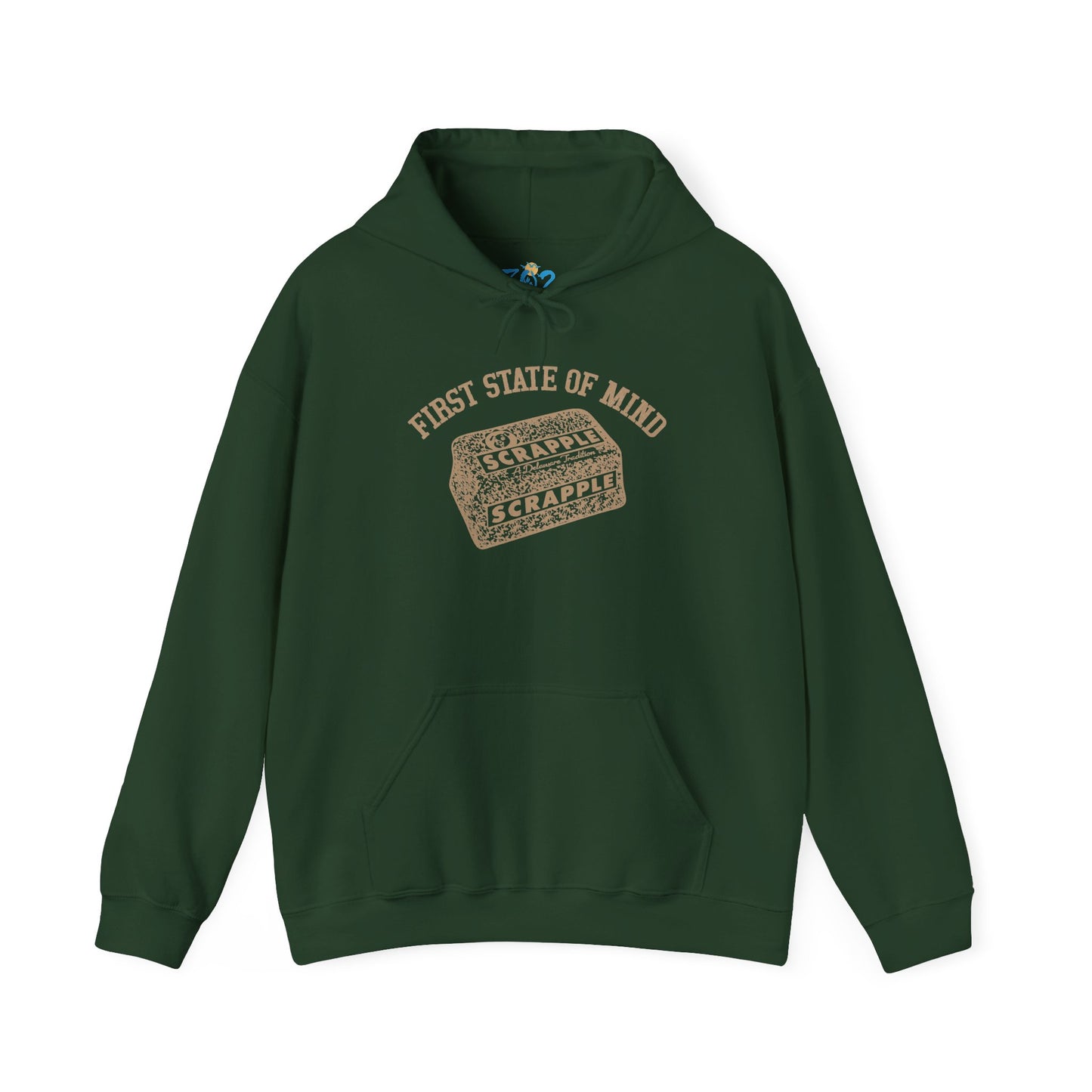 Delaware First State of Mind Srapple Hoodie Dark Color