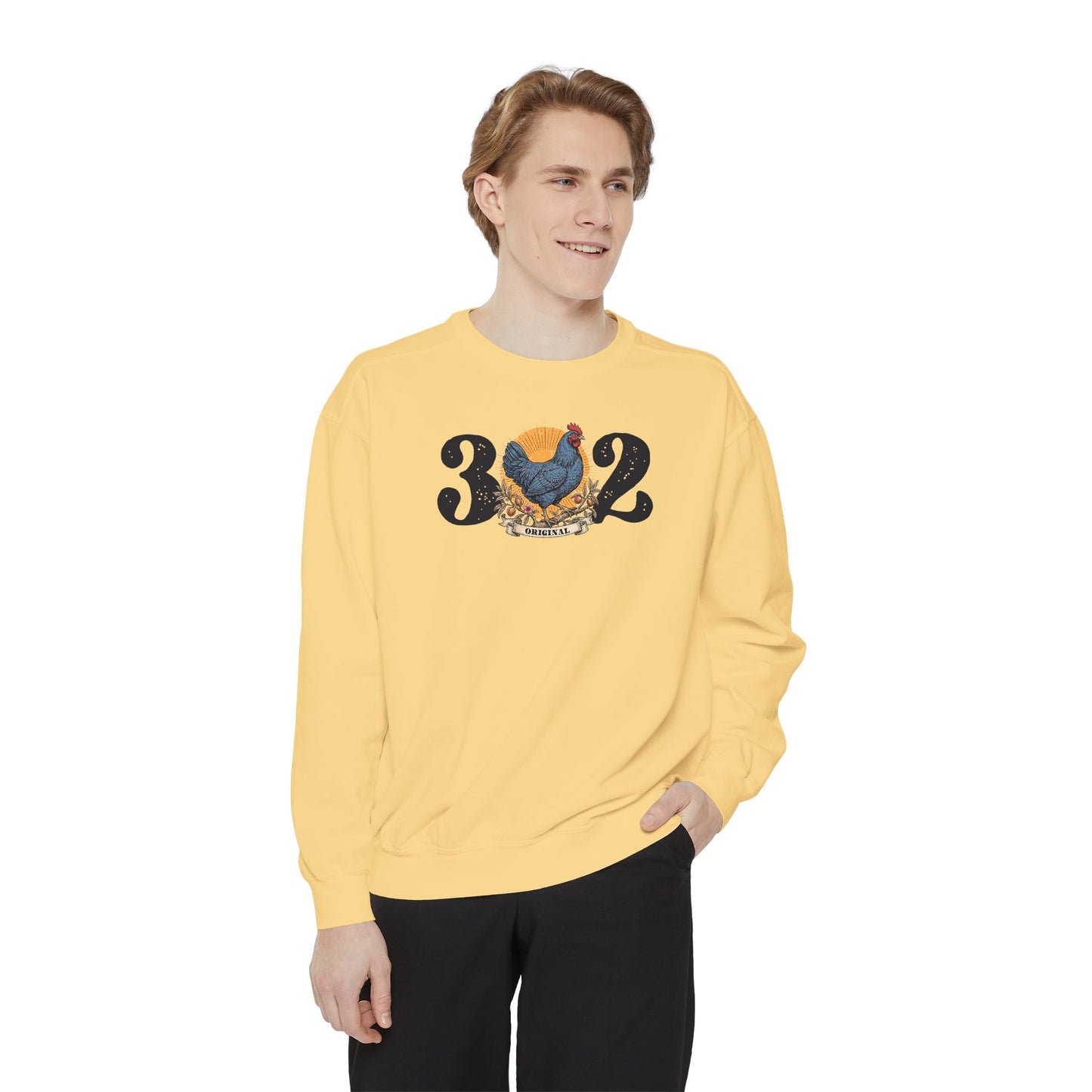 302 Delaware Blue Hen Unisex Garment-Dyed Sweatshirt