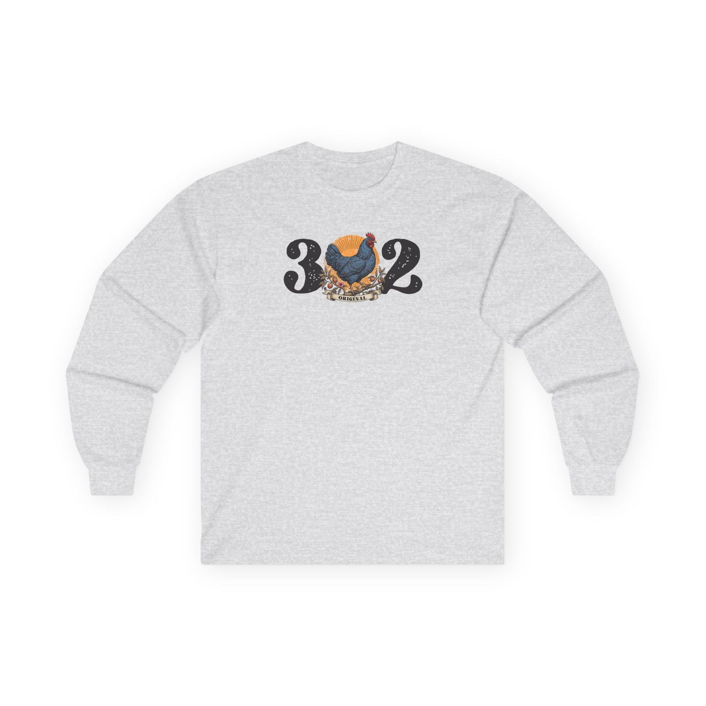 302 Delaware Blue Hen Long Sleeve Tee