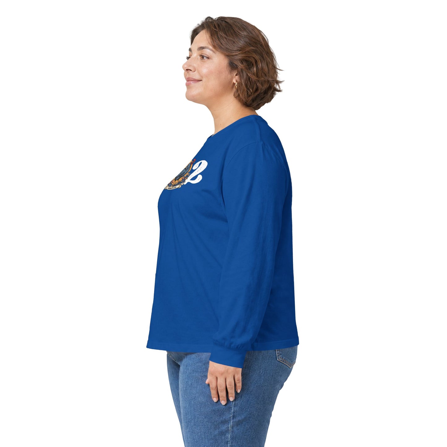 302 Delaware Blue Hen Long Sleeve Tee