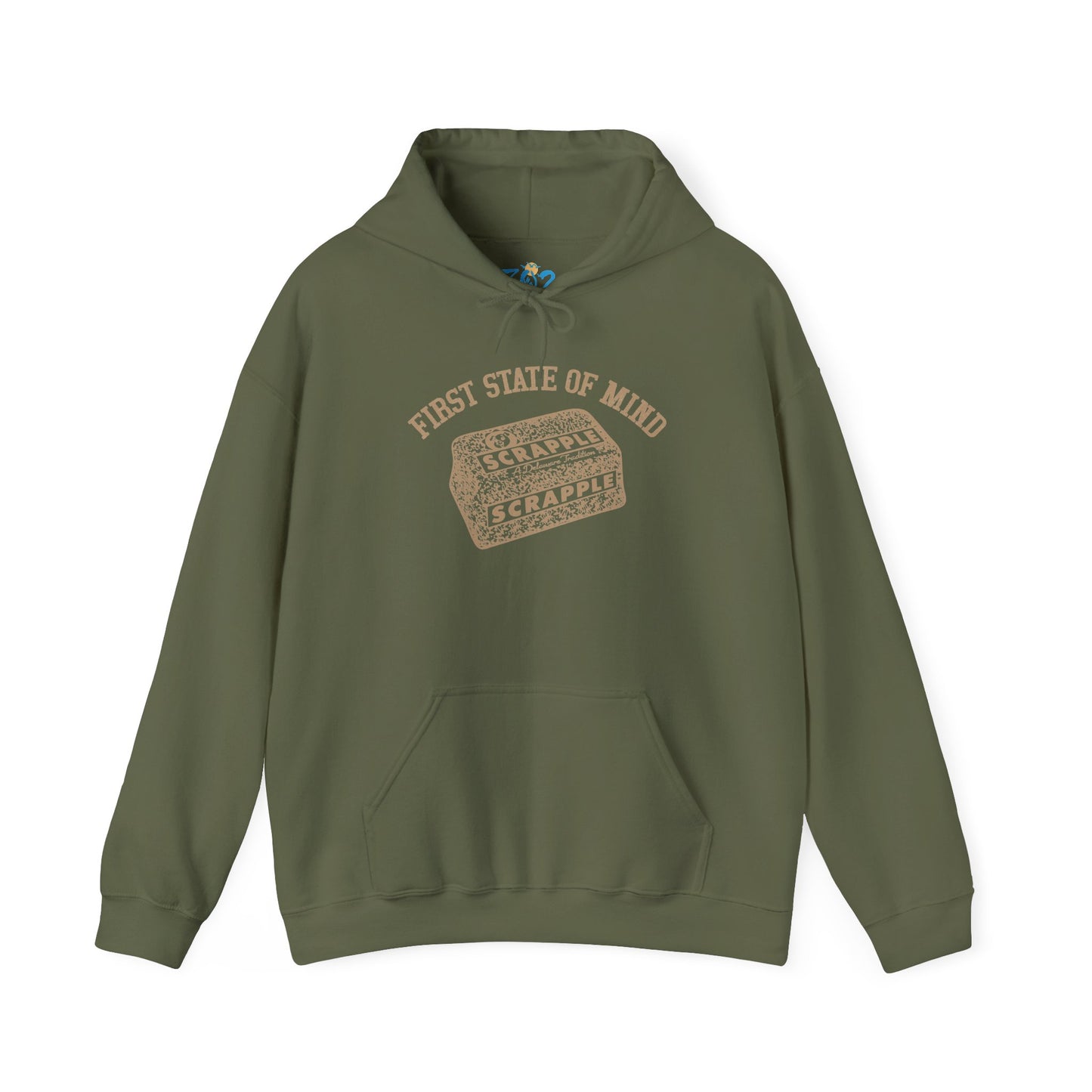 Delaware First State of Mind Srapple Hoodie Dark Color