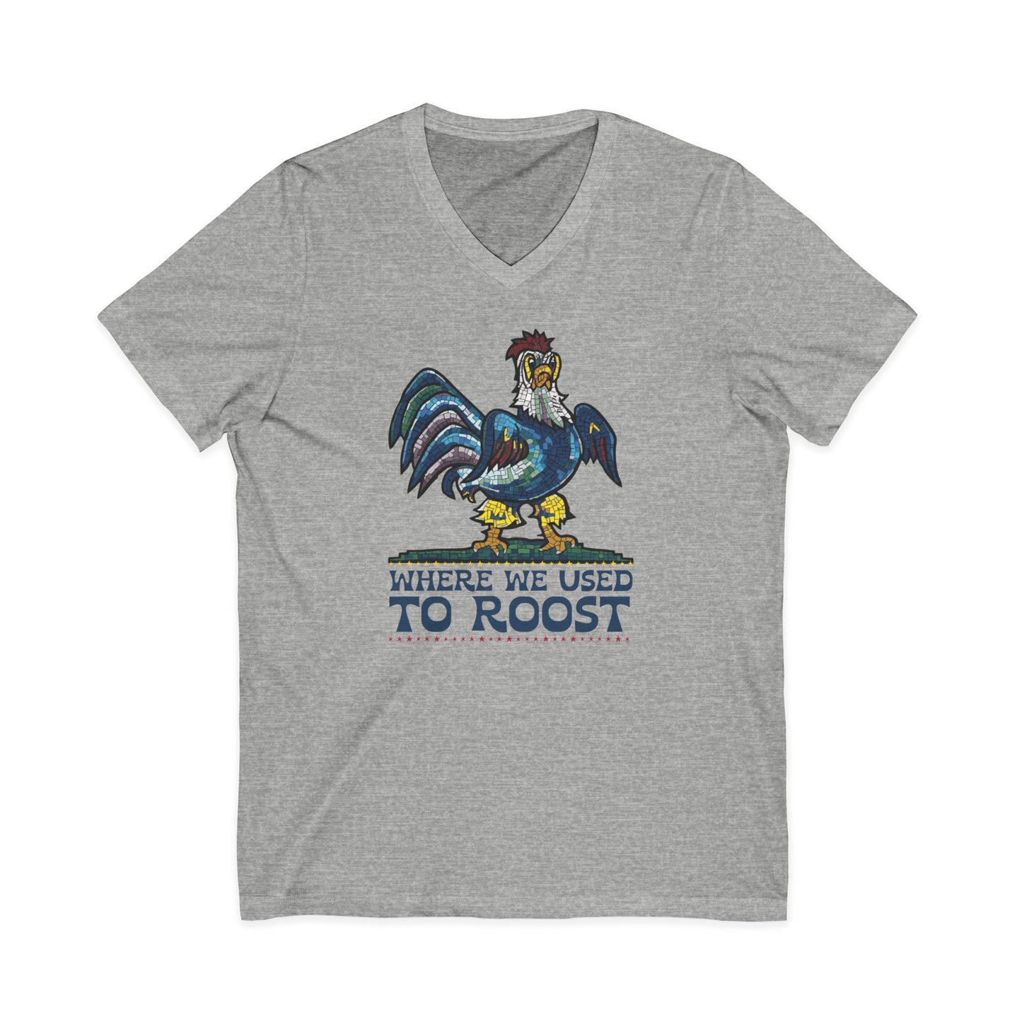 "Where We Used To Roost" Delaware Blue Hen Mall Tour V-Neck Tee