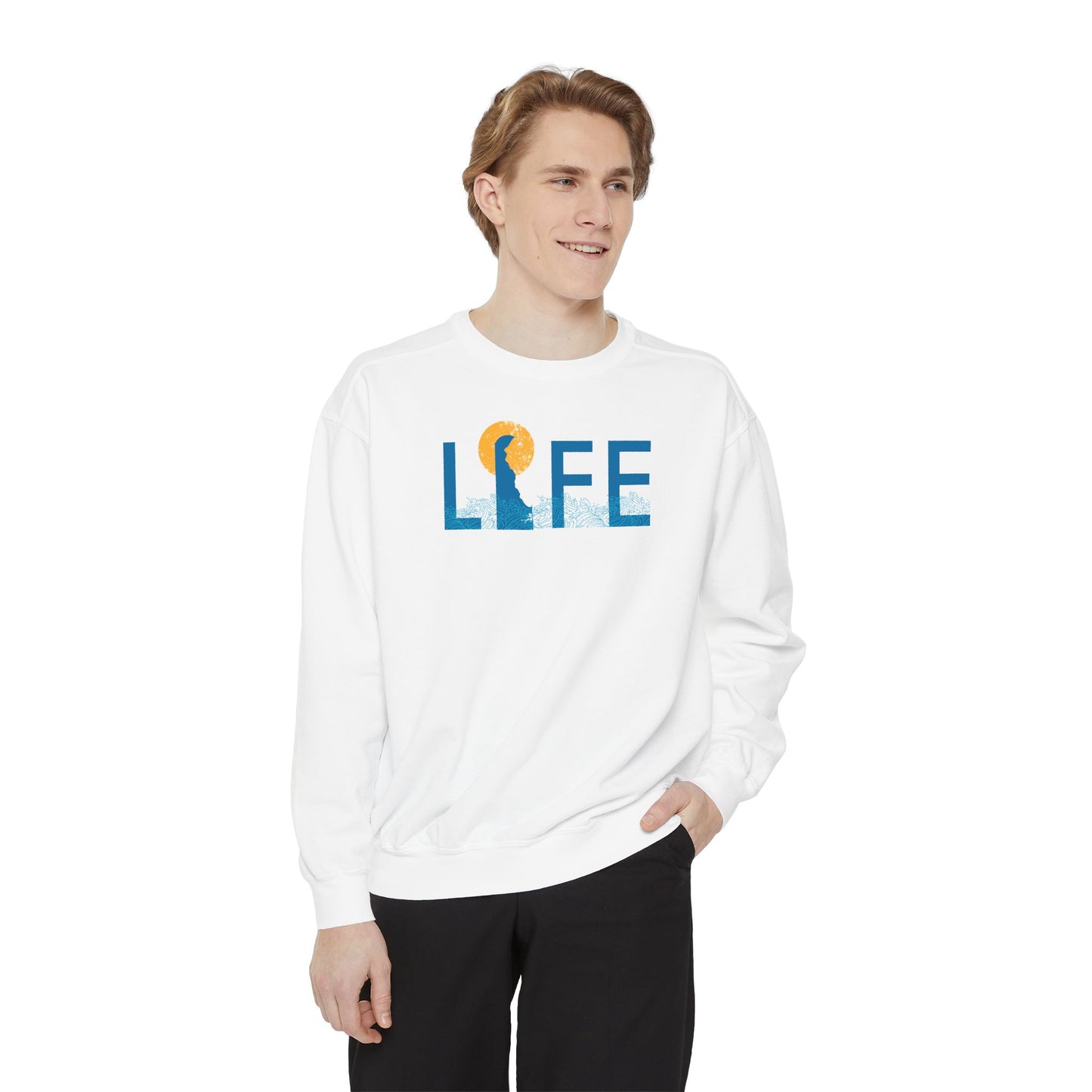 Delaware Life Unisex Garment-Dyed Sweatshirt