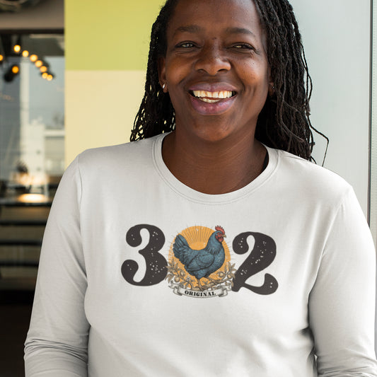 302 Delaware Blue Hen Long Sleeve Tee
