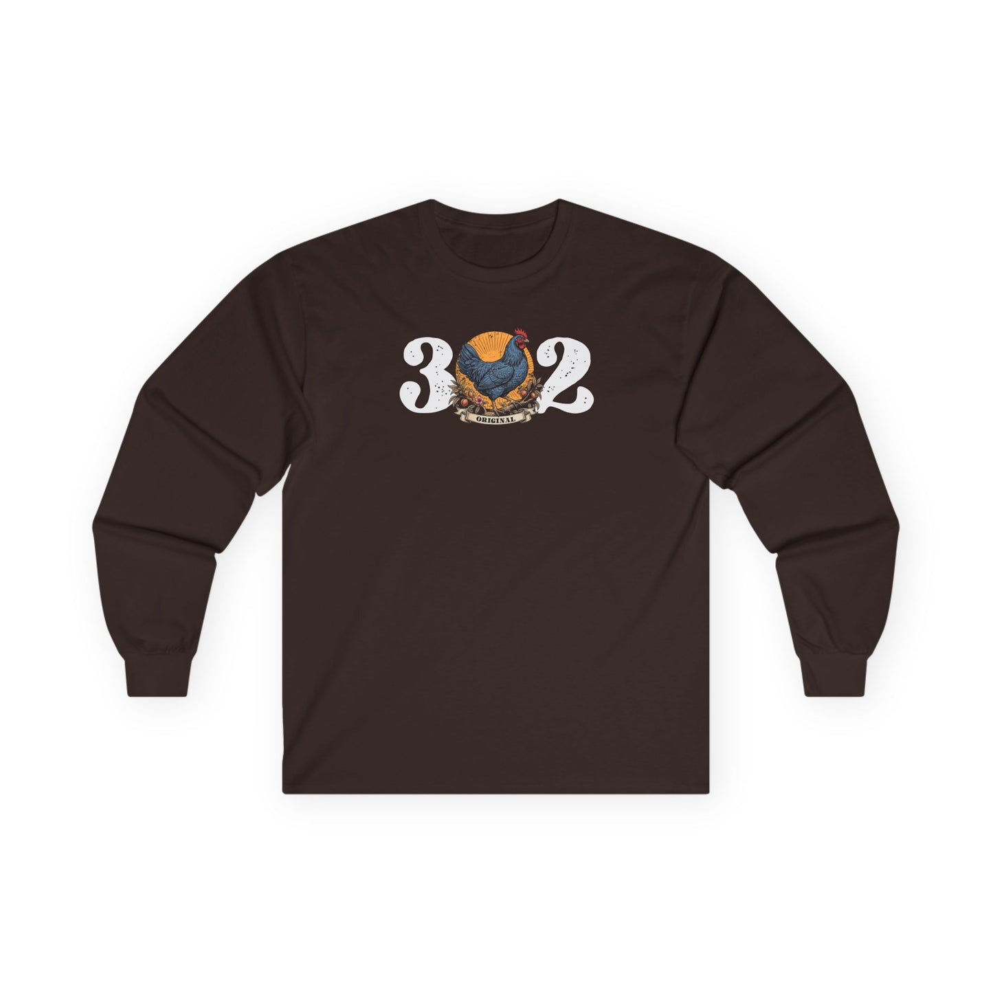 302 Delaware Blue Hen Long Sleeve Tee
