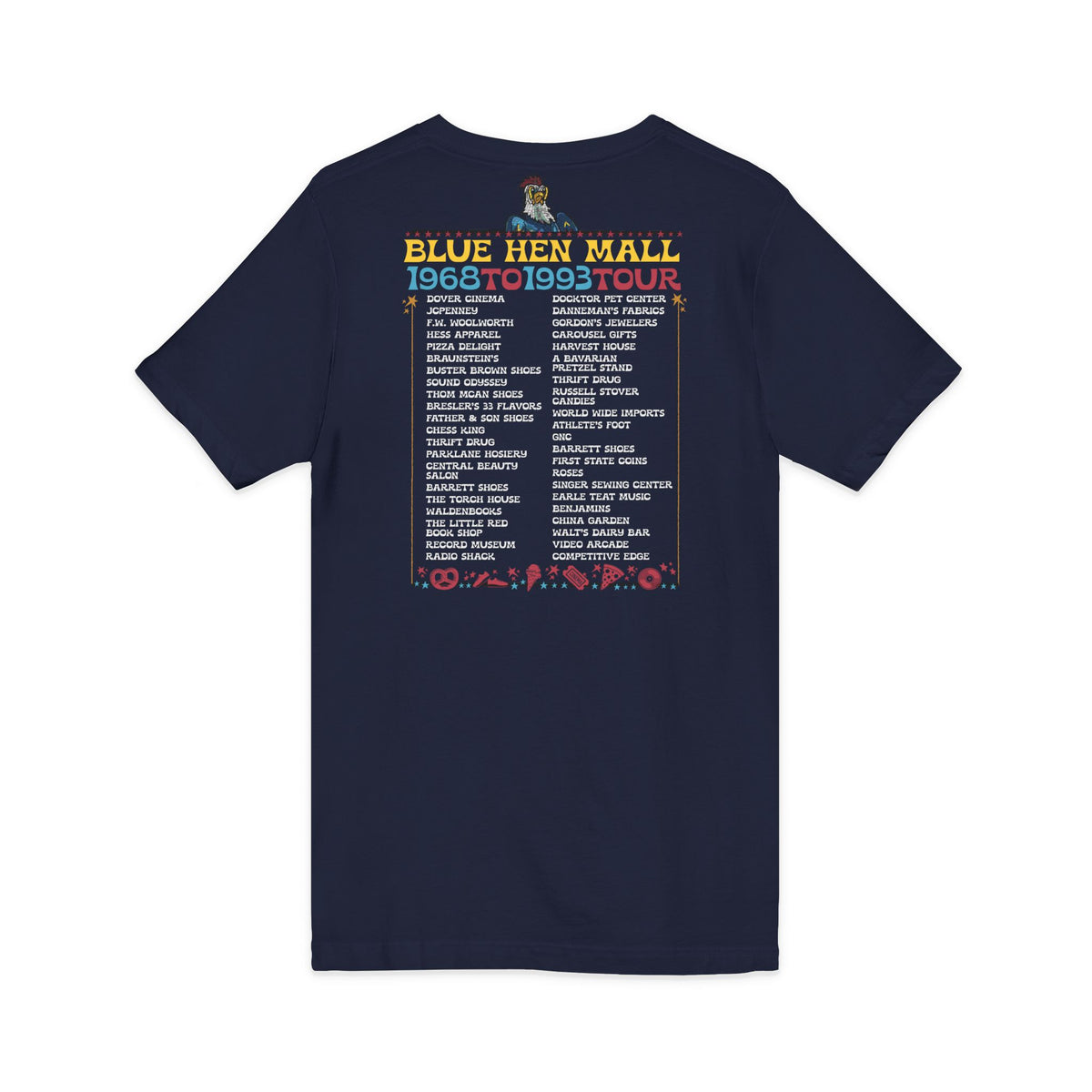 Where We Use To Roost - Dover Blue Hen Mall V-Neck Tee