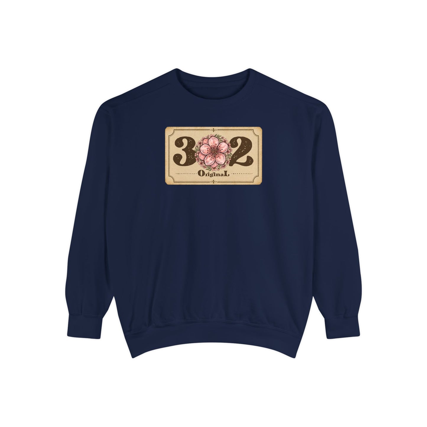 302 Delaware Peach Blossom Unisex Garment-Dyed Sweatshirt