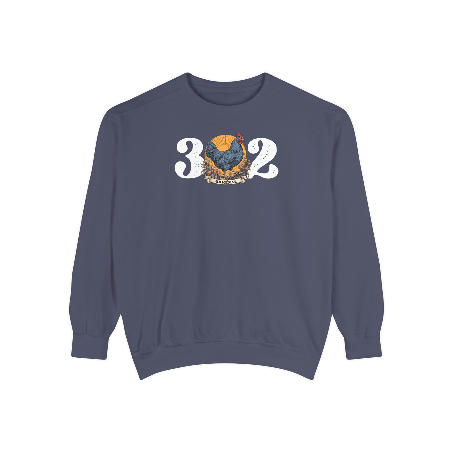302 Original Delaware Blue Hen Unisex Garment-Dyed Sweatshirt