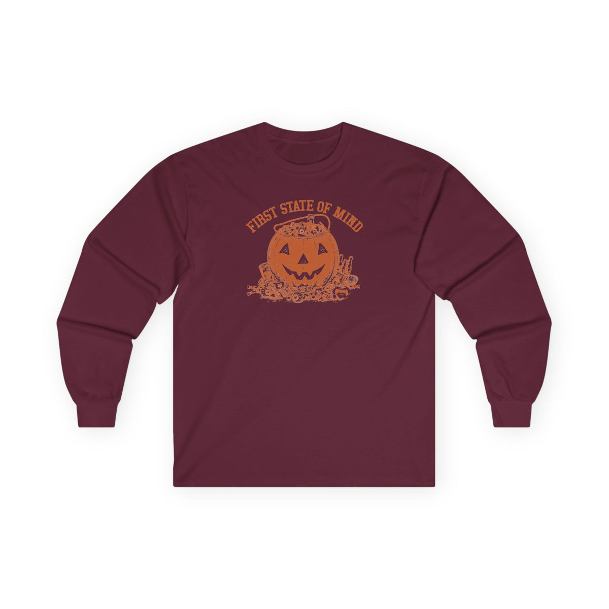 First State of Mind Halloween Pumpkin & Candy Long Sleeve T | 302 Originals