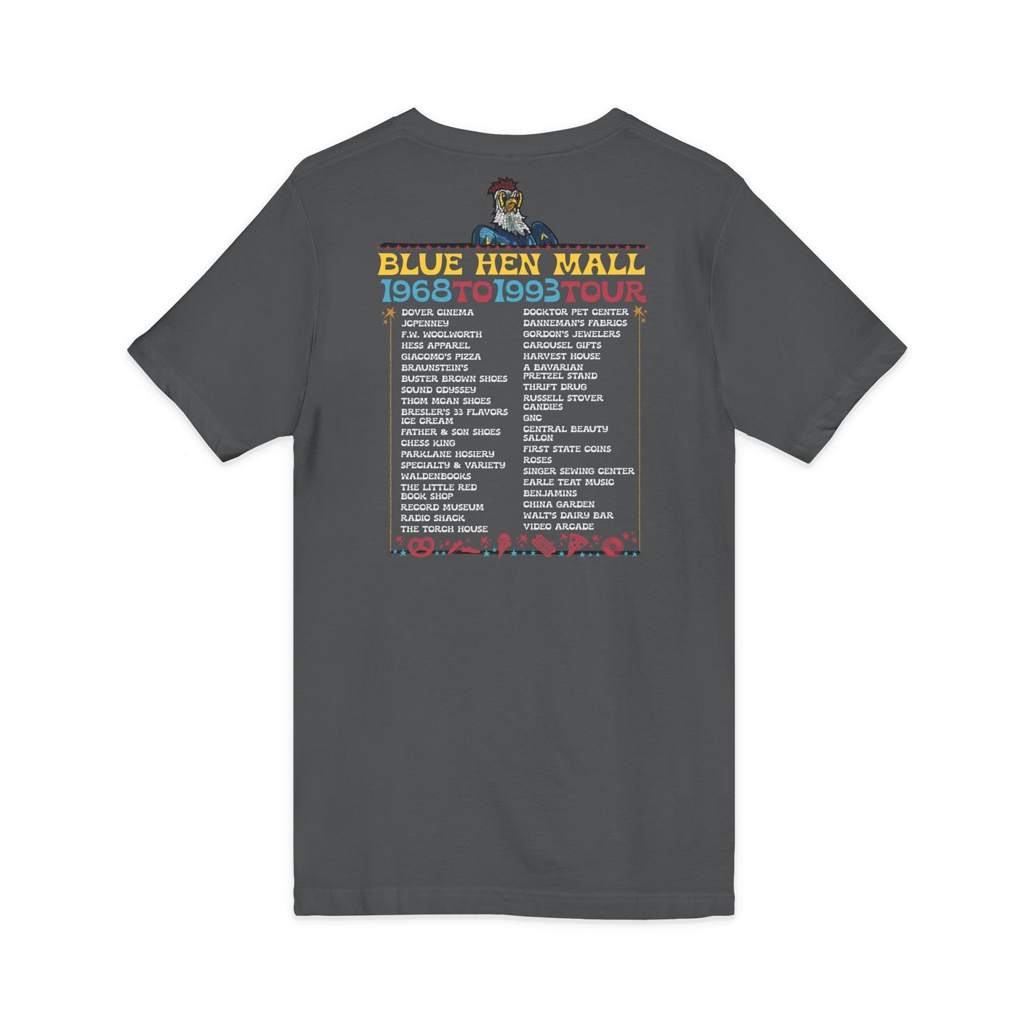 Where We Use To Roost - Delaware Blue Hen Mall Tour V-Neck Tee