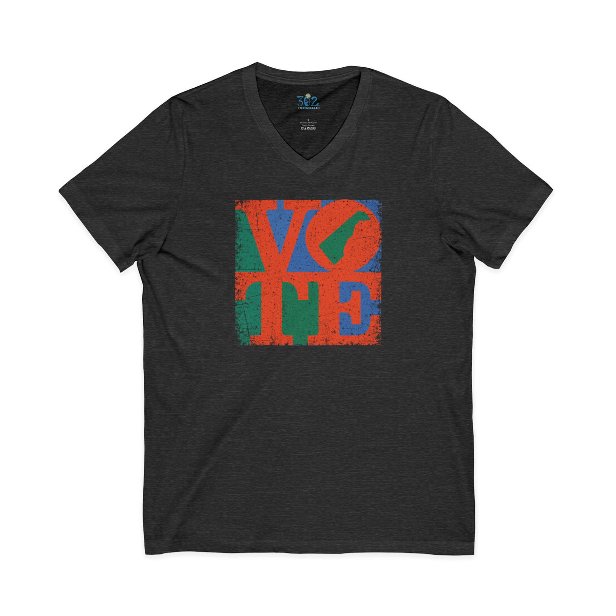 302 Originals VOTE — Delaware Pride Graphic V Neck