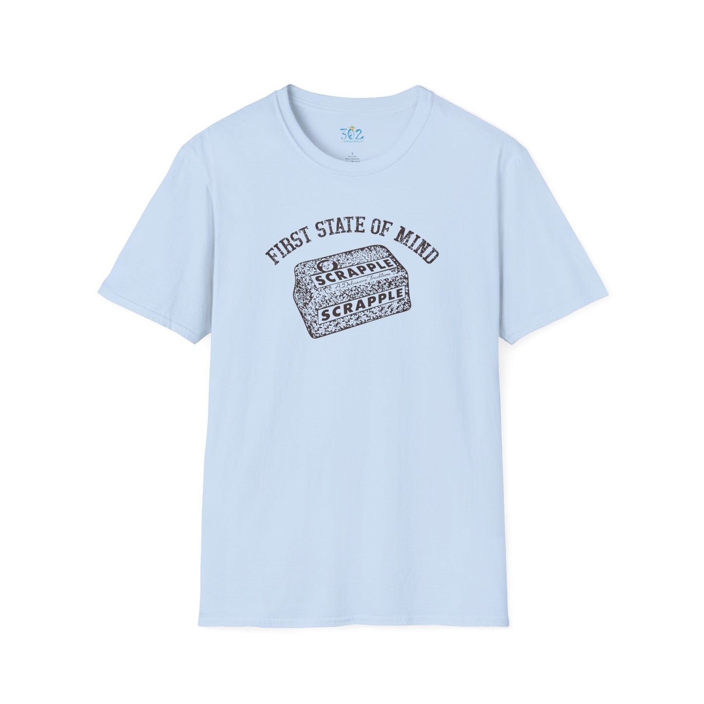 Delaware First State of Mind Scrapple Crew Neck Tee Shirt