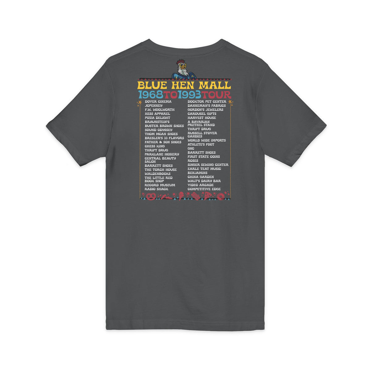 Where We Use To Roost - Dover Blue Hen Mall V-Neck Tee