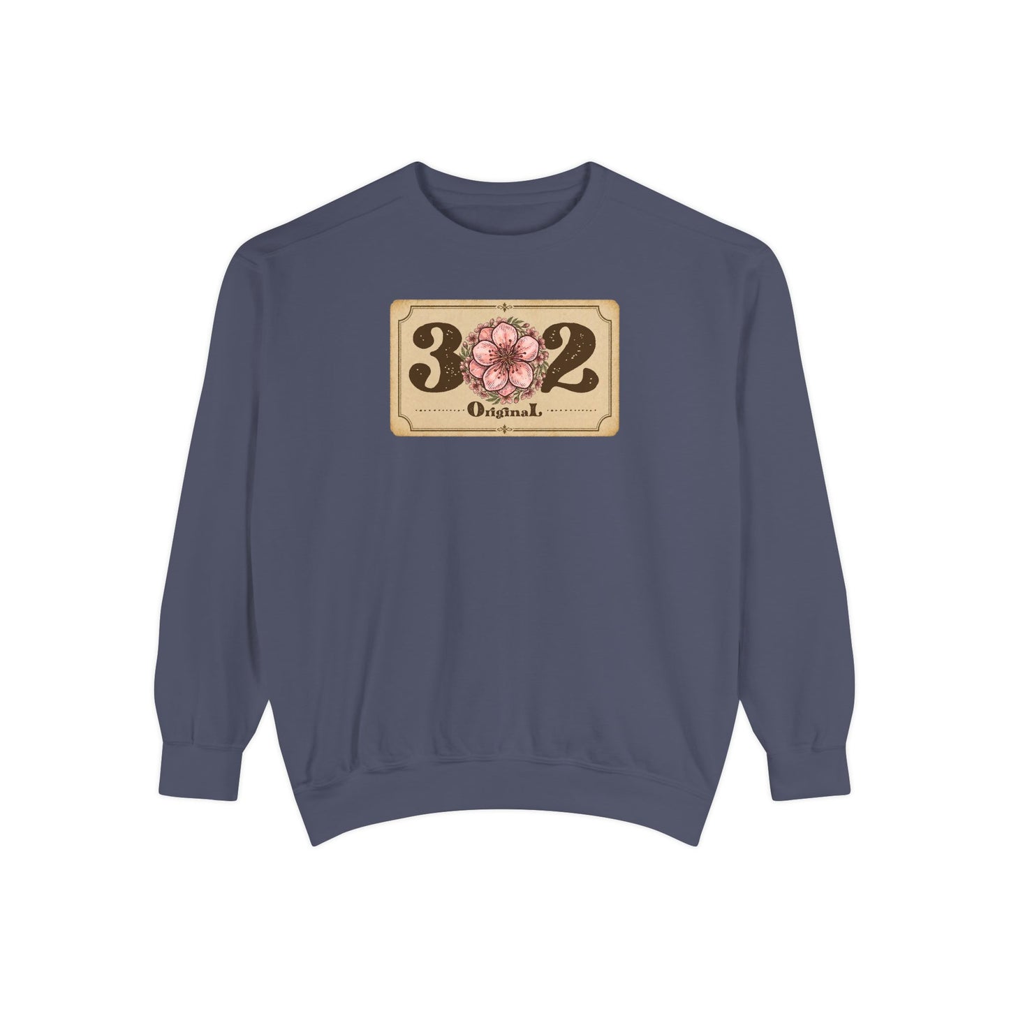 302 Delaware Peach Blossom Unisex Garment-Dyed Sweatshirt