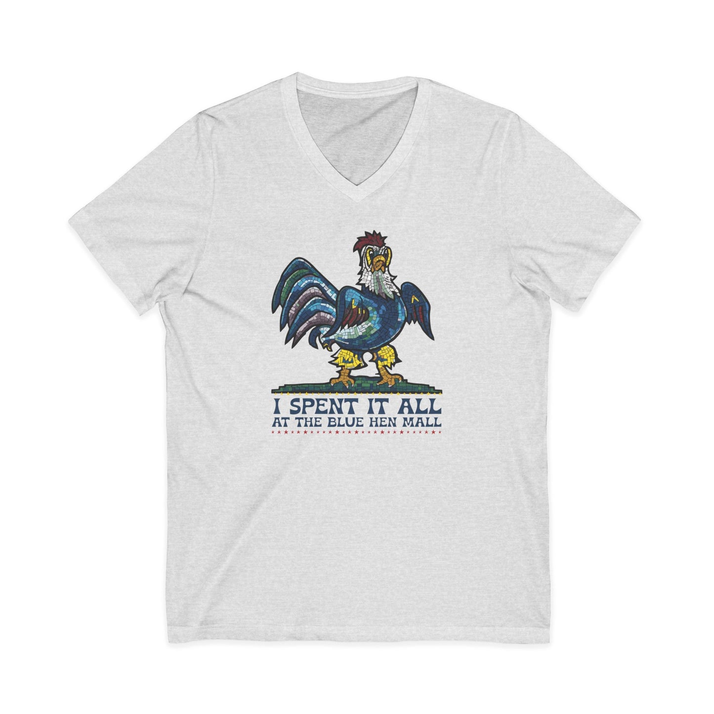 "Spent it all" Blue Hen Mall Tour V-Neck Tee
