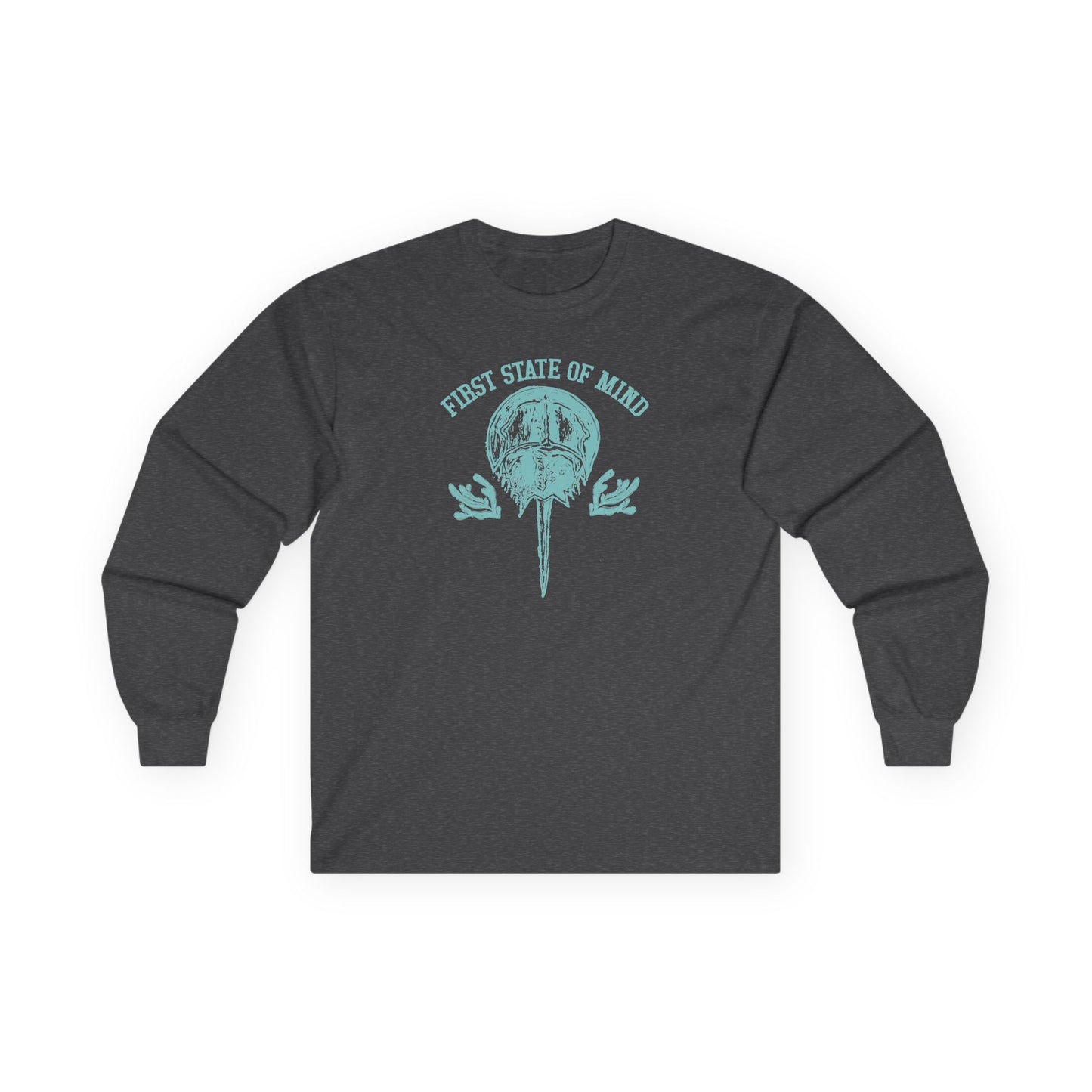 Delaware First State of Mind Horse Shoe Crab Cotton Long Sleeve Tee