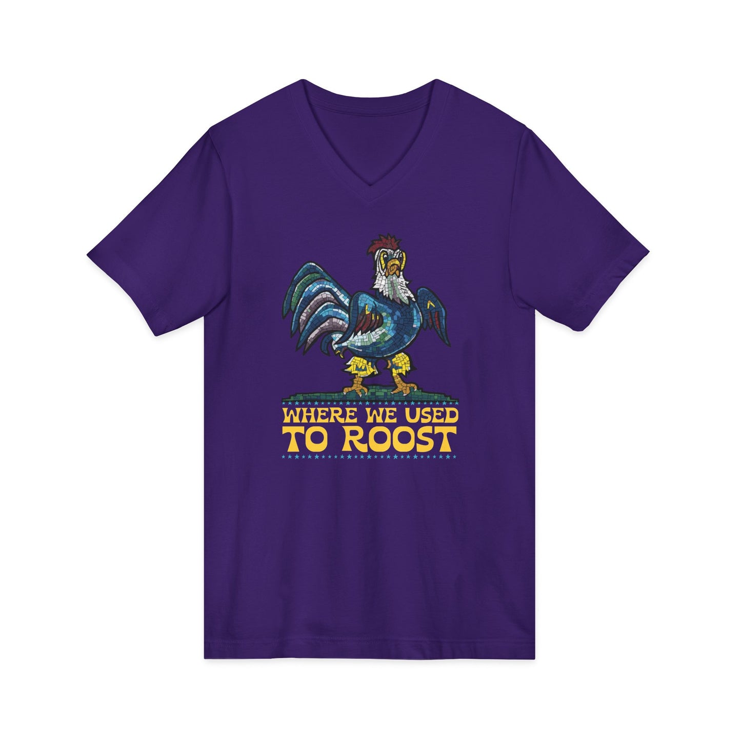 Where We Use To Roost - Delaware Blue Hen Mall Tour V-Neck Tee