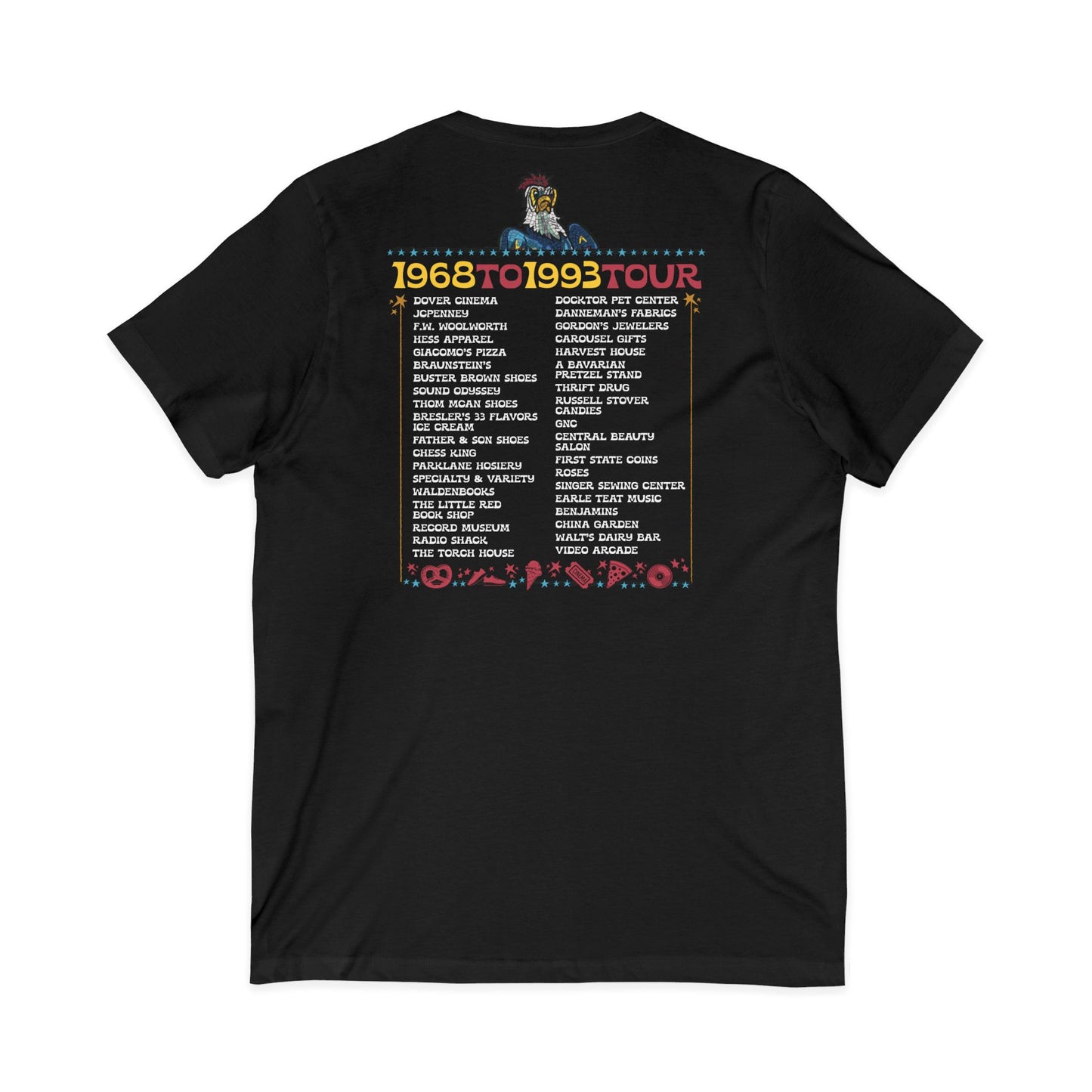 "Spent it All" Delaware Blue Hen Mall V-Neck Tee