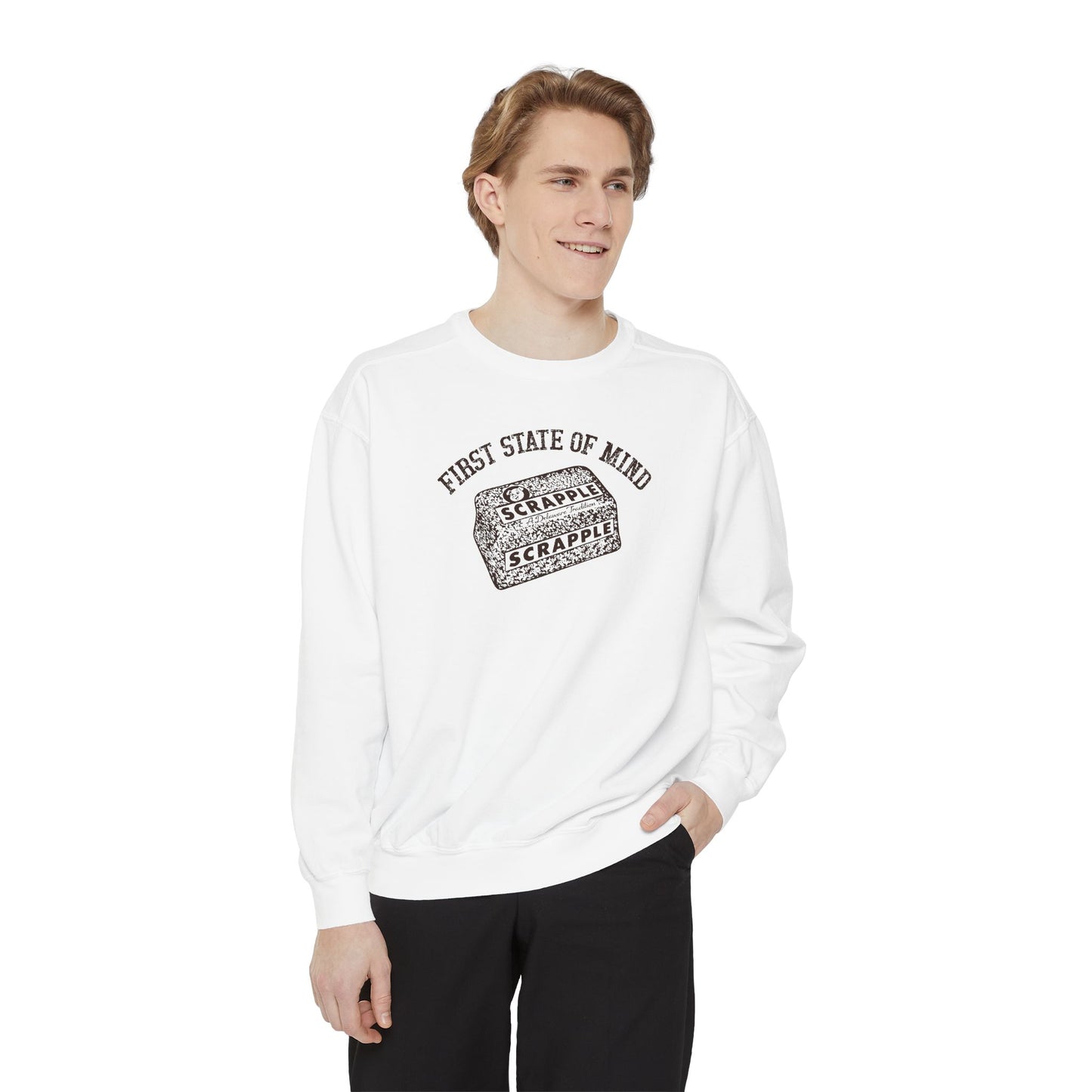 Delaware First State of Mind Scrapple Sweat Shirt - Light Colors